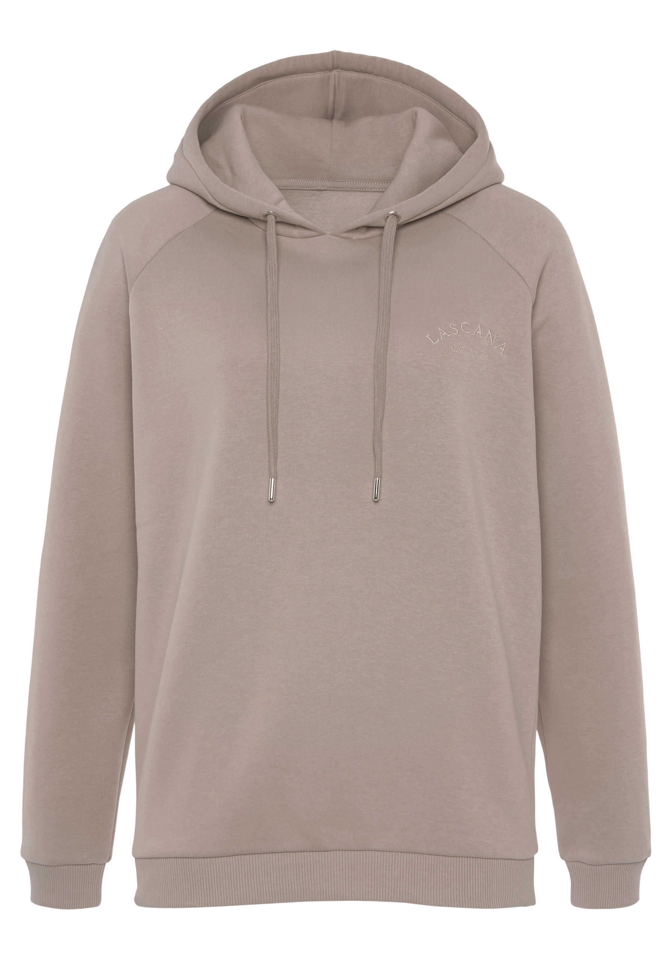 LASCANA Kapuzensweatshirt, mit Logostickerei, Loungewear