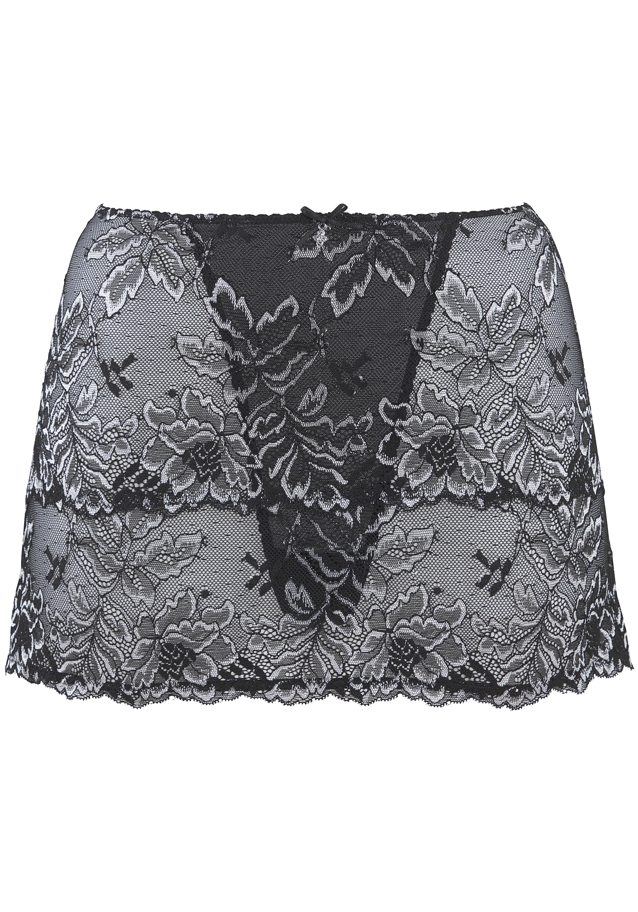 LASCANA Stringrock aus edler, floraler Spitze, sexy Dessous, Reizwäsche