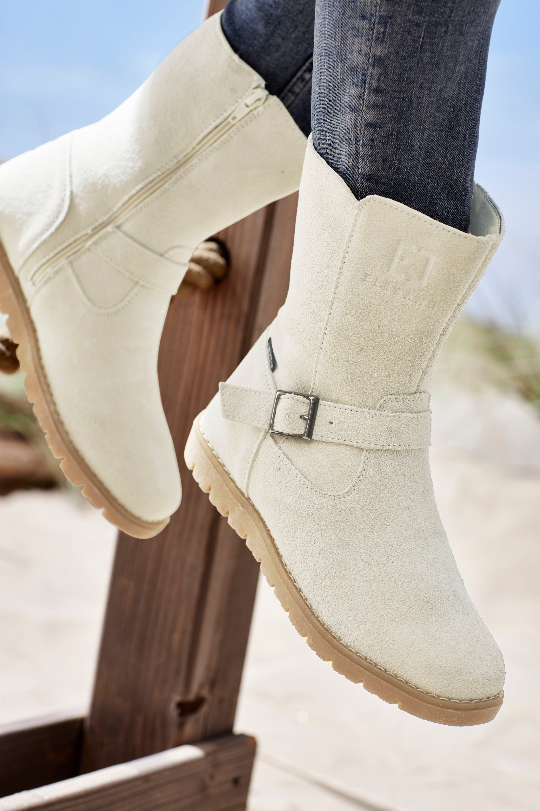 Elbsand Winterstiefel, Boots,Winterstiefelette,Leder, wind- & wasserabweisende Tex-Membran