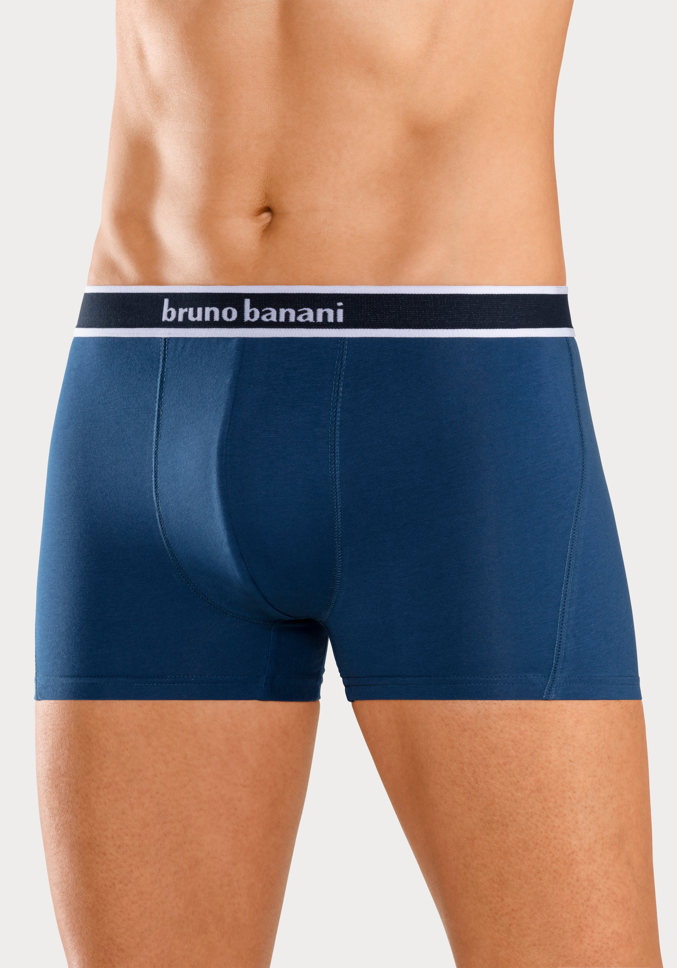 Bruno Banani Boxer »Boxershorts für Herren«, (4er Pack), mit Steifen und Logo im Bund