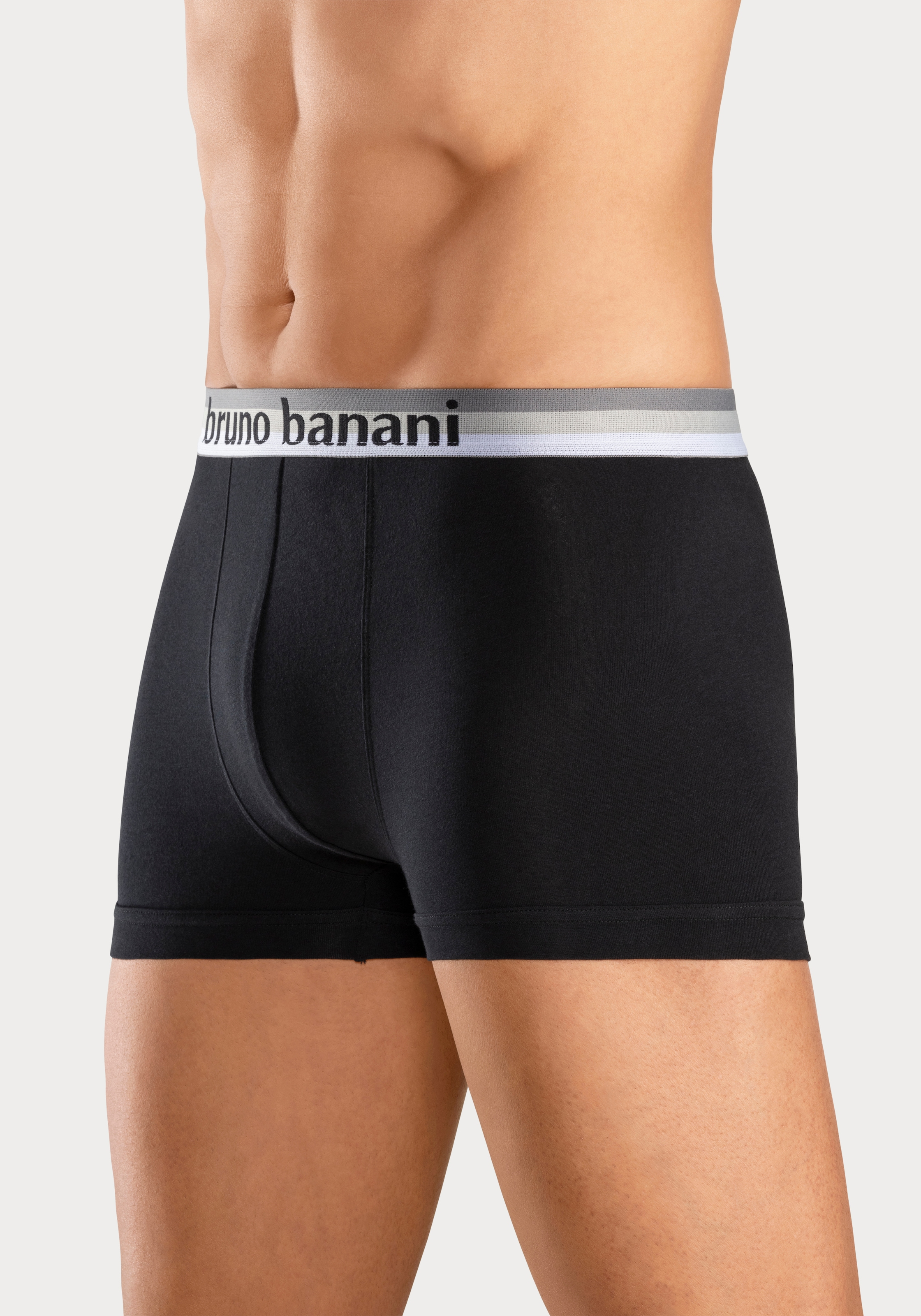 Bruno Banani Boxer »Boxershorts für Herren«, (Packung, 5 St.), mit Streifen Logo Webbund