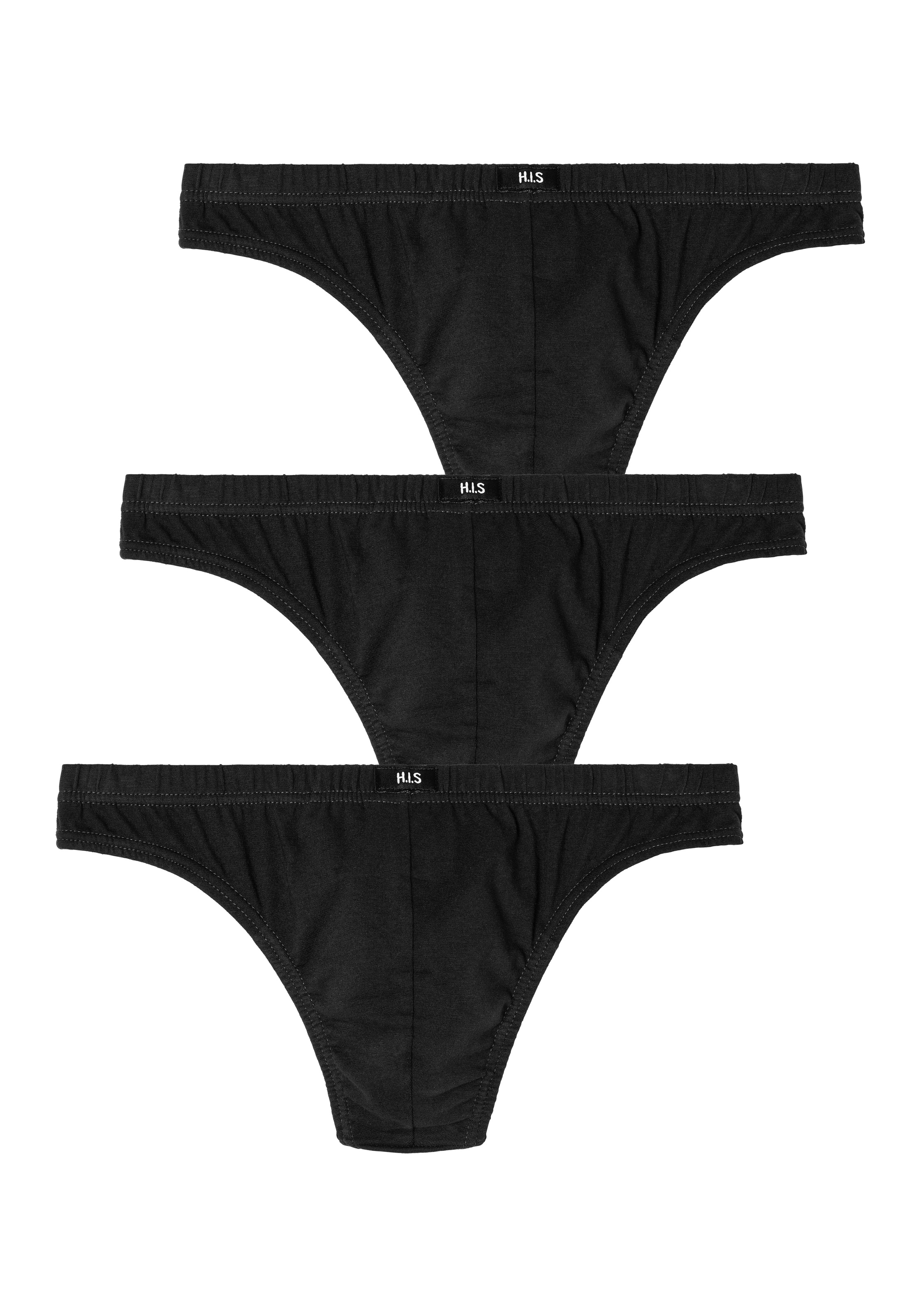 H.I.S String, (Packung, 3 St.), aus weichem Baumwoll-Stretch
