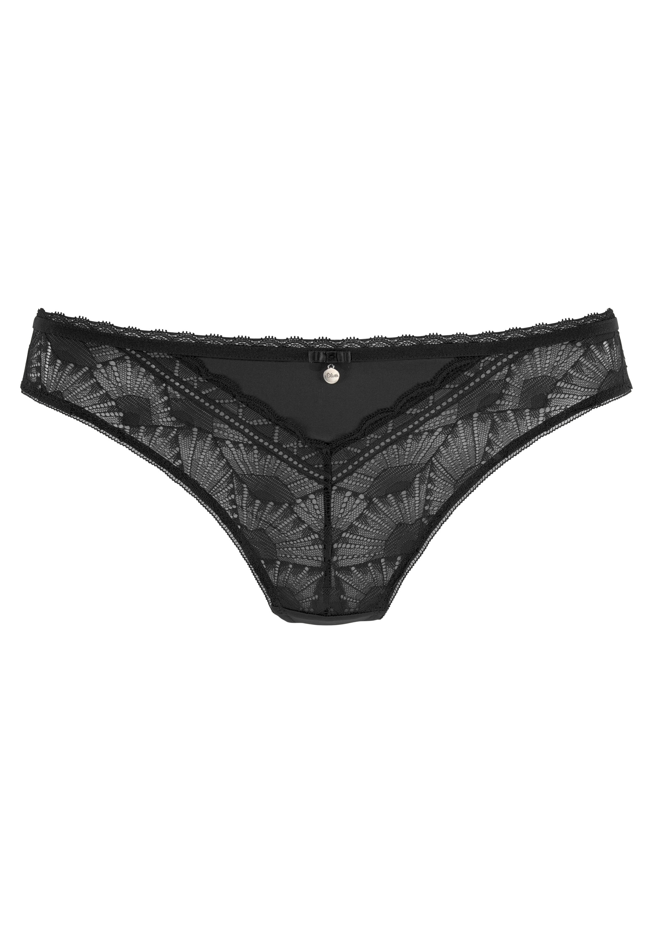 s.Oliver Stringpanty »Adèle« aus blickdicht unterlegter, graphischer Spitze