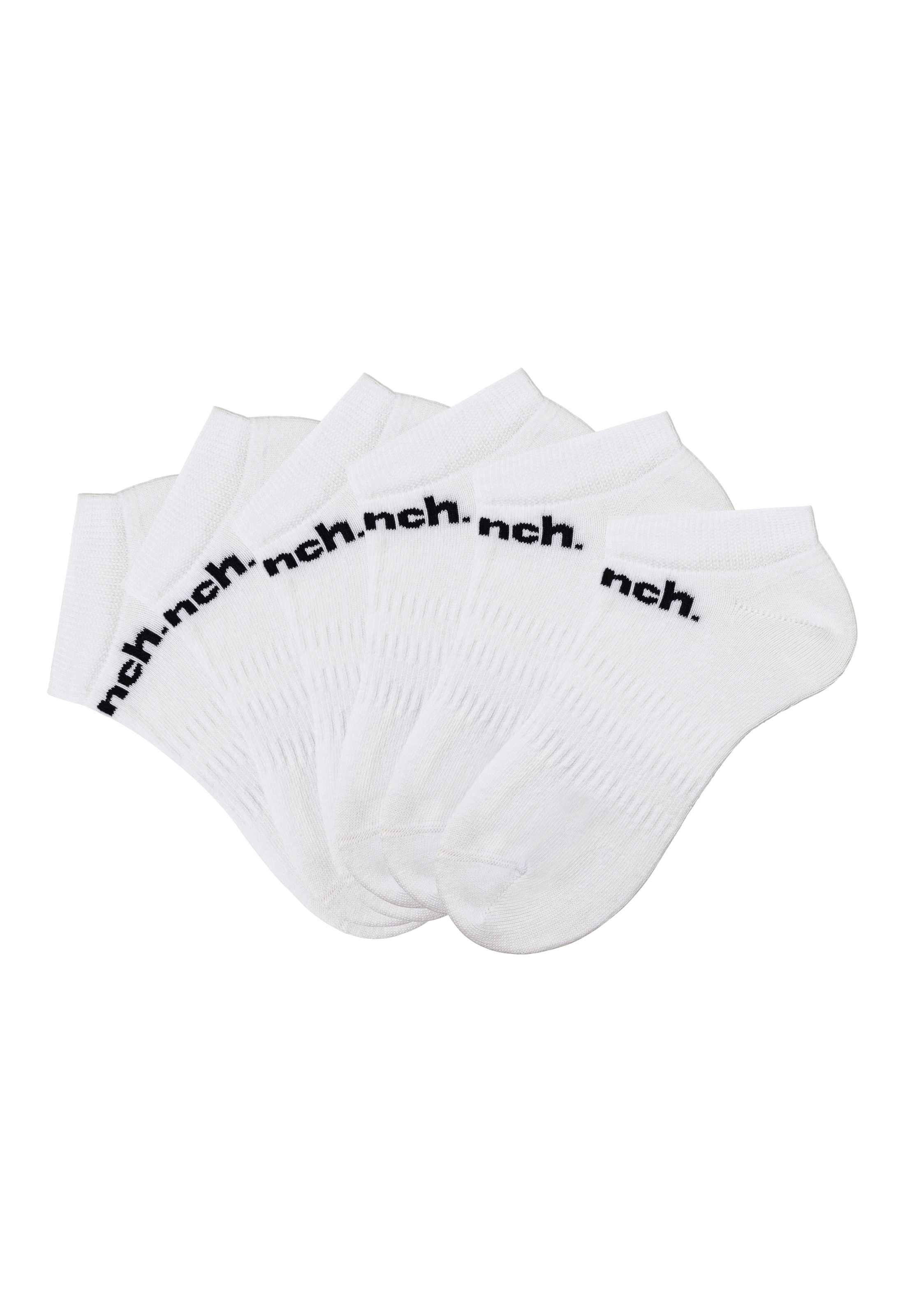Bench. Sportsocken, (Packung, 6 Paar), Sneakersocken mit klassischem Logoschriftzug