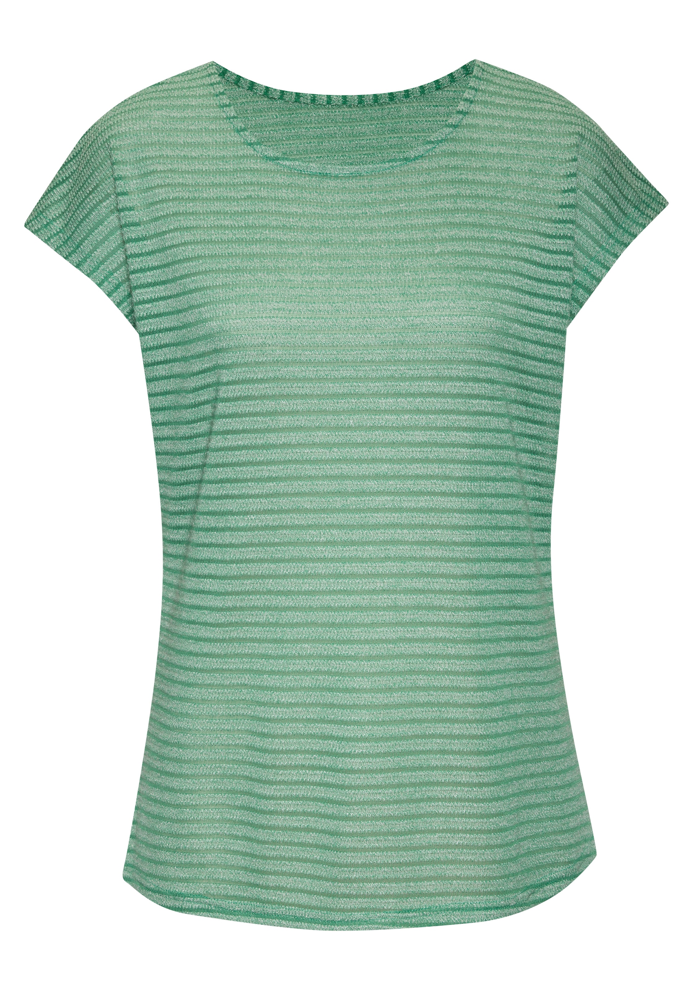 Vivance Kurzarmshirt »mit Streifenoptik«, (2er-Pack), aus pflegeleichter Viskose-Qualität