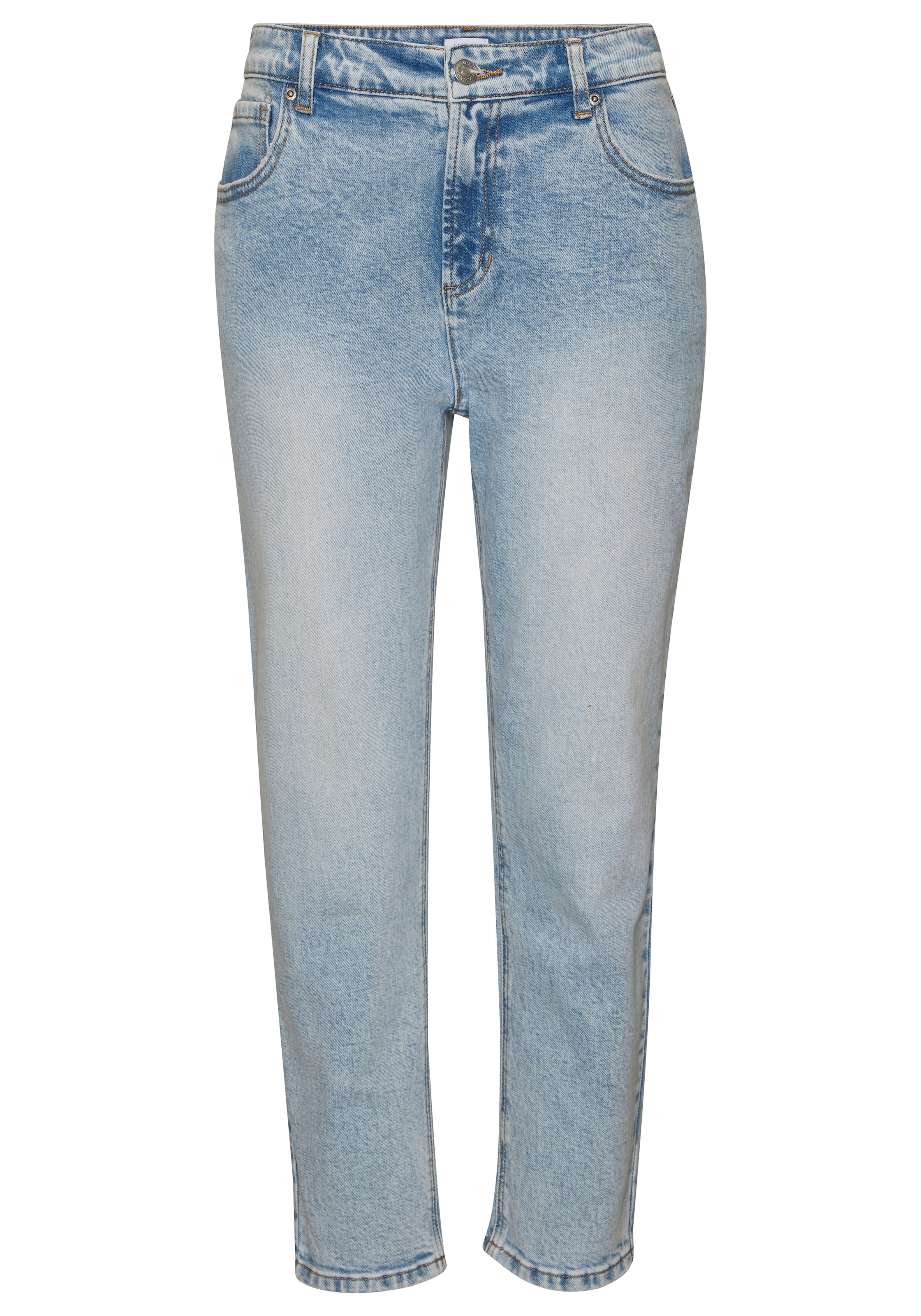 LASCANA Mom-Jeans mit hohem Bund. elastische Denimware