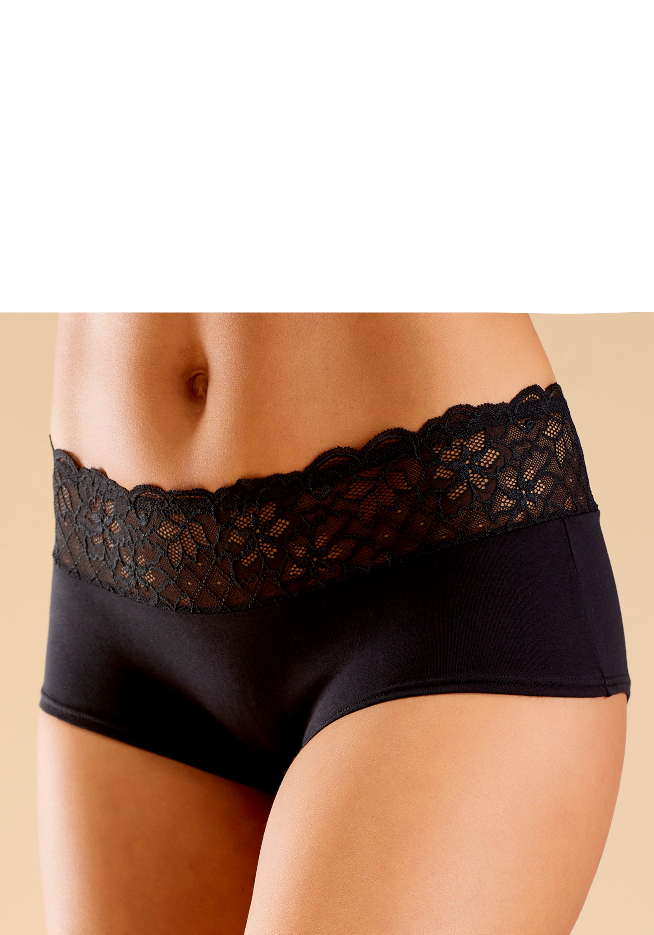Nuance Panty, mit floralem Spitzenbund