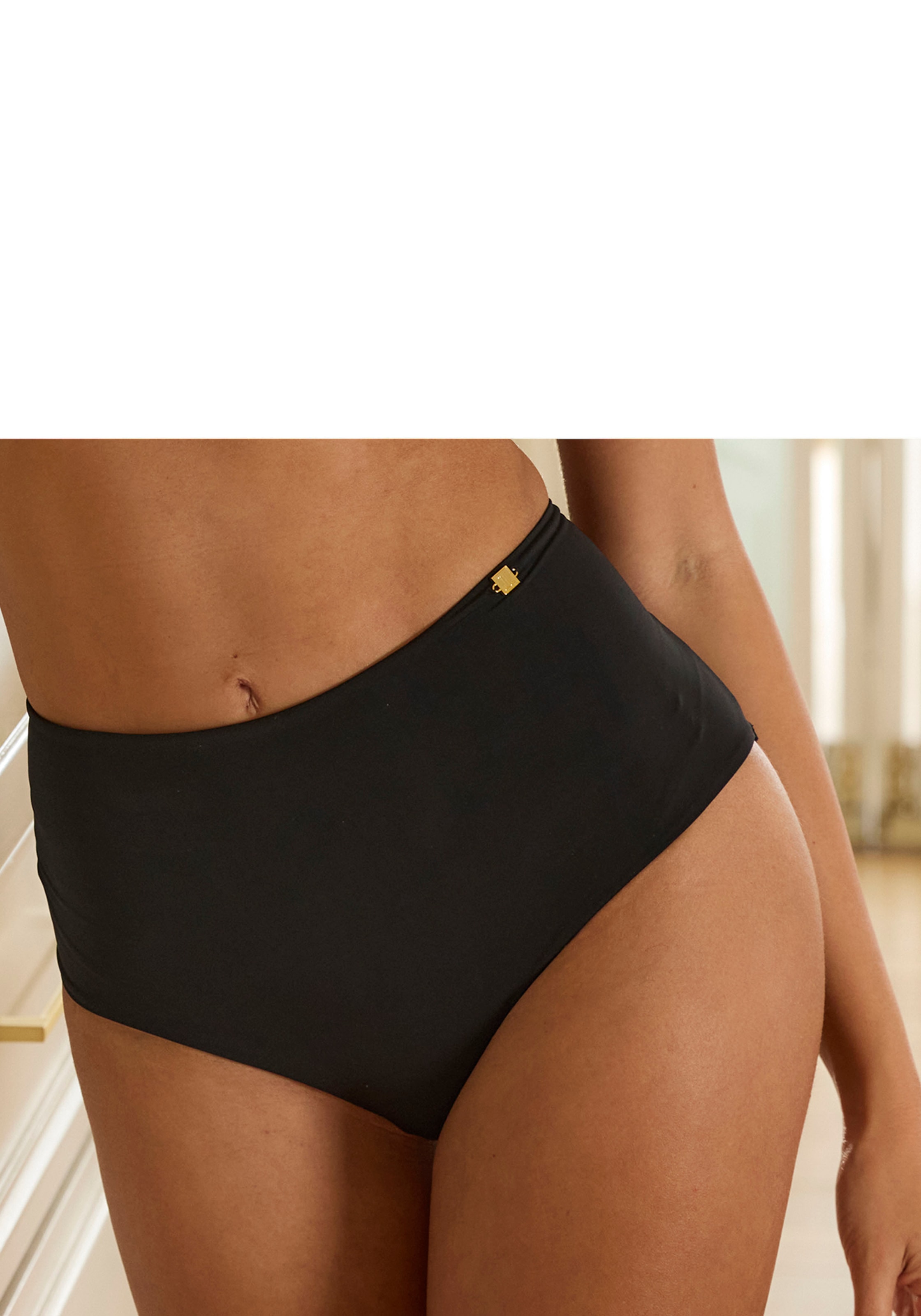 JETTE High-Waist-Slip, mit komfortabler, flacher Kantenverarbeitung, sexy Dessous, Reizwäsche