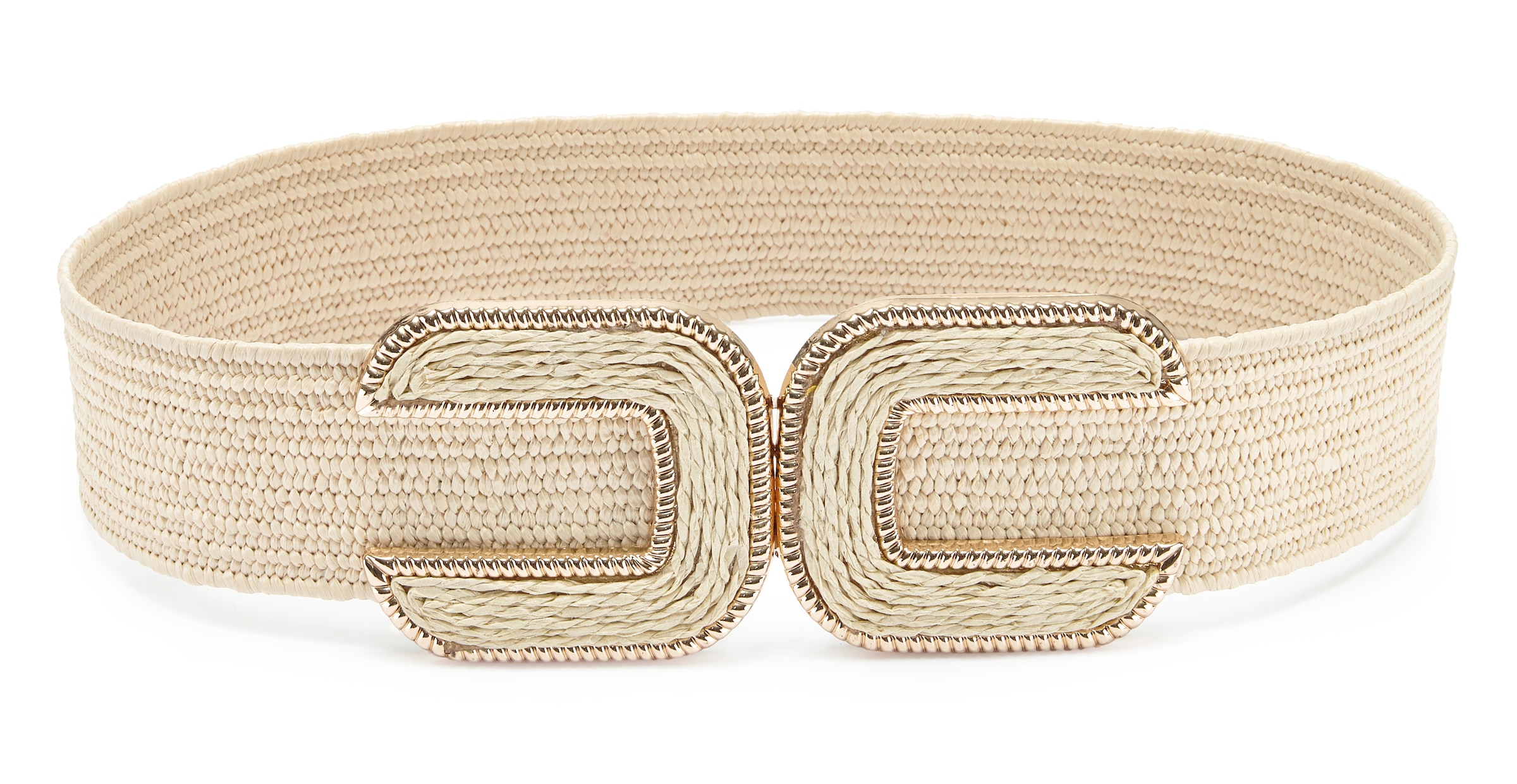 LASCANA Taillengürtel »Stretchgürtel, Schmuckgürtel« elastischer Gürtel für Kleid & Overall, Bauchgürtel, Bast-Optik