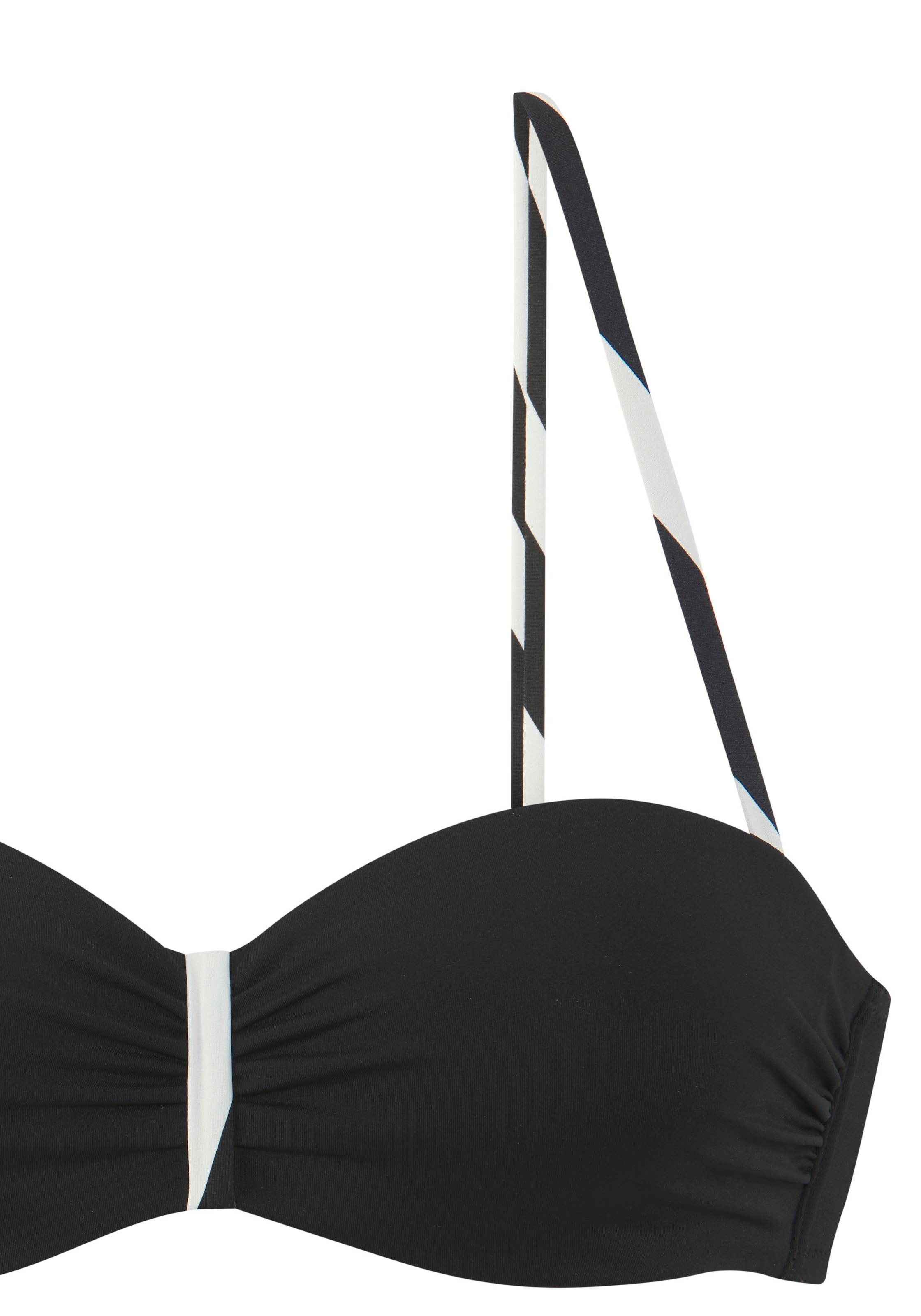 French Connection Bügel-Bandeau-Bikini »Claire«, Mit kontrast Details