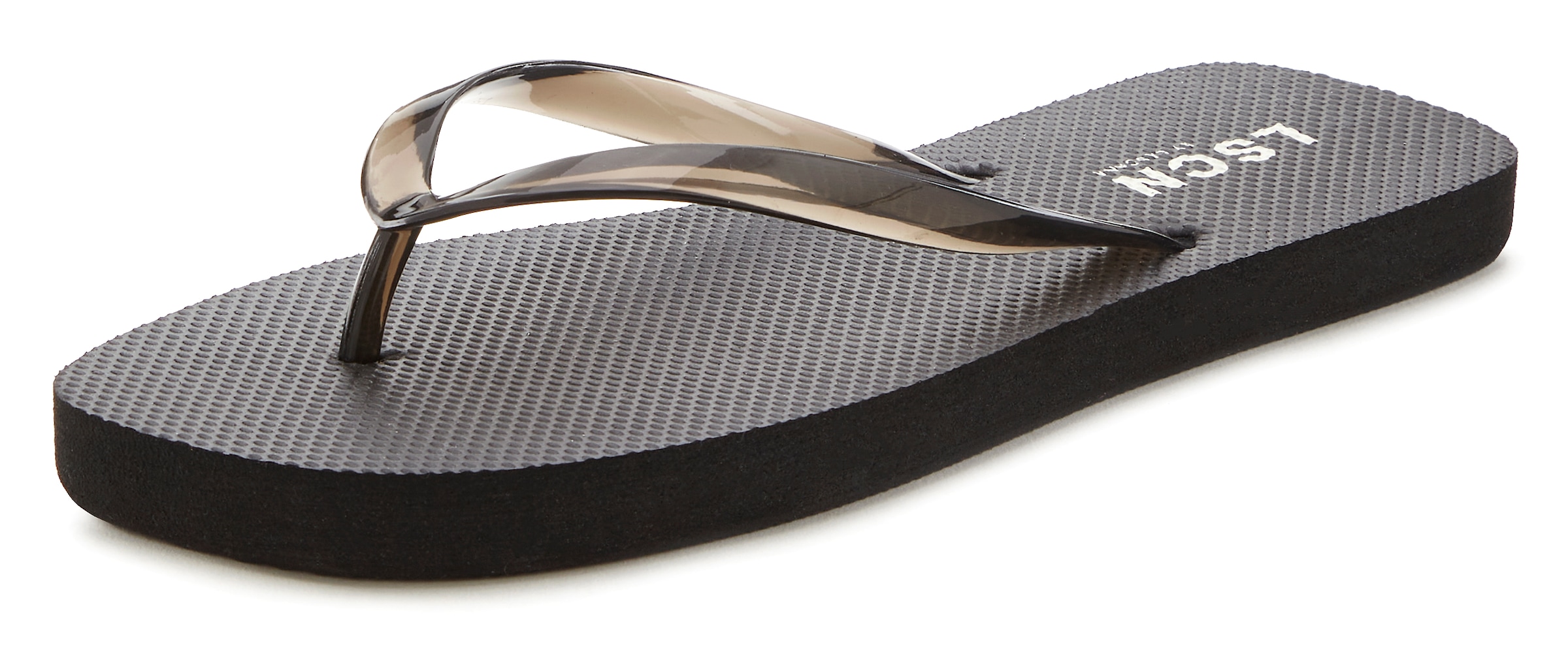 LSCN by LASCANA Badezehentrenner »Flip-Flops, Badelatsche, Badeschuhe, Sandale, Pantolette, Badeschlappe«  NEU Zehentrenner, Sommerschuhe in modischer Karree-Form VEGAN