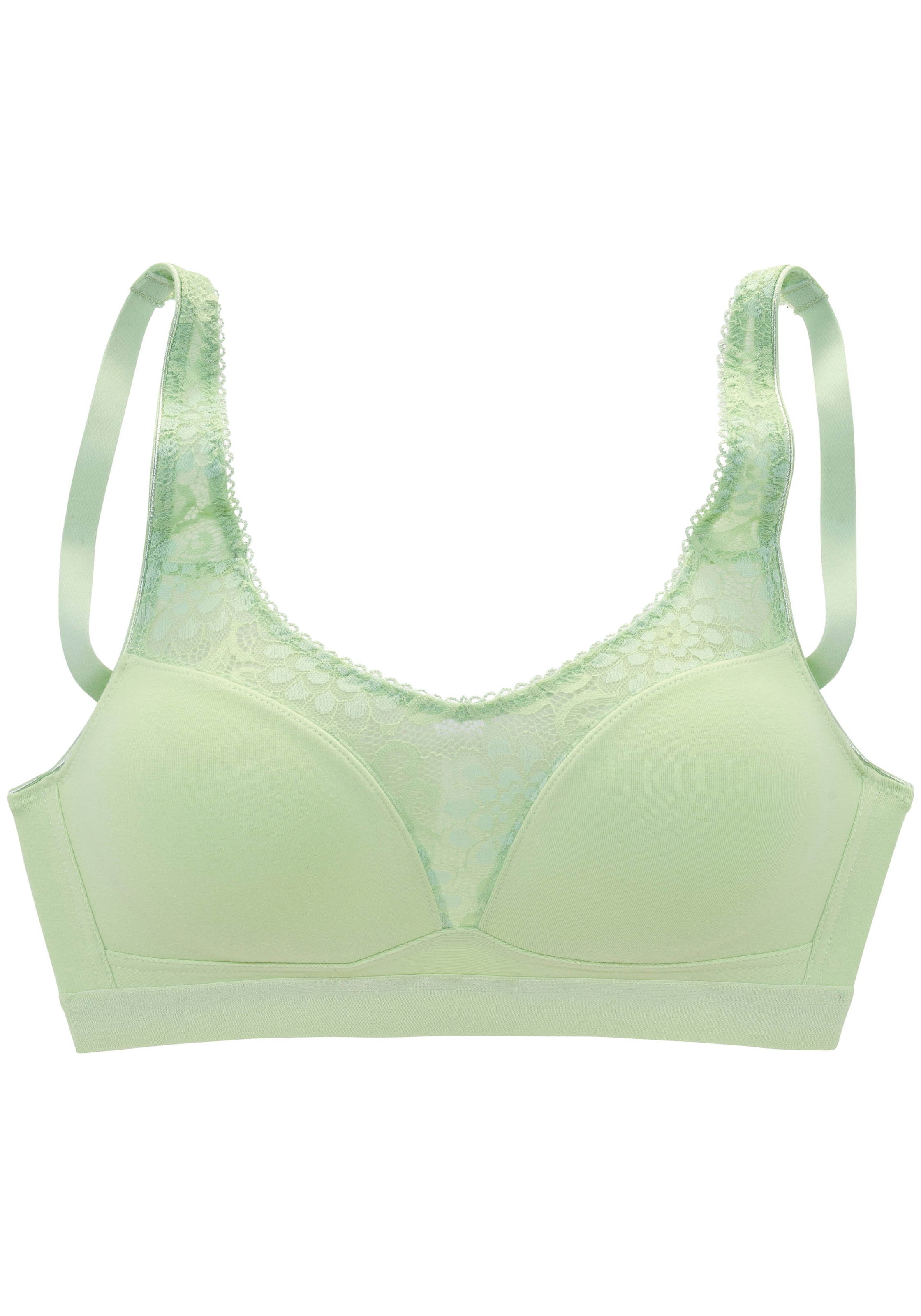 petite fleur Entlastungs-BH ohne Bügel, Baumwoll-Qualität– auch ideal für große Größen