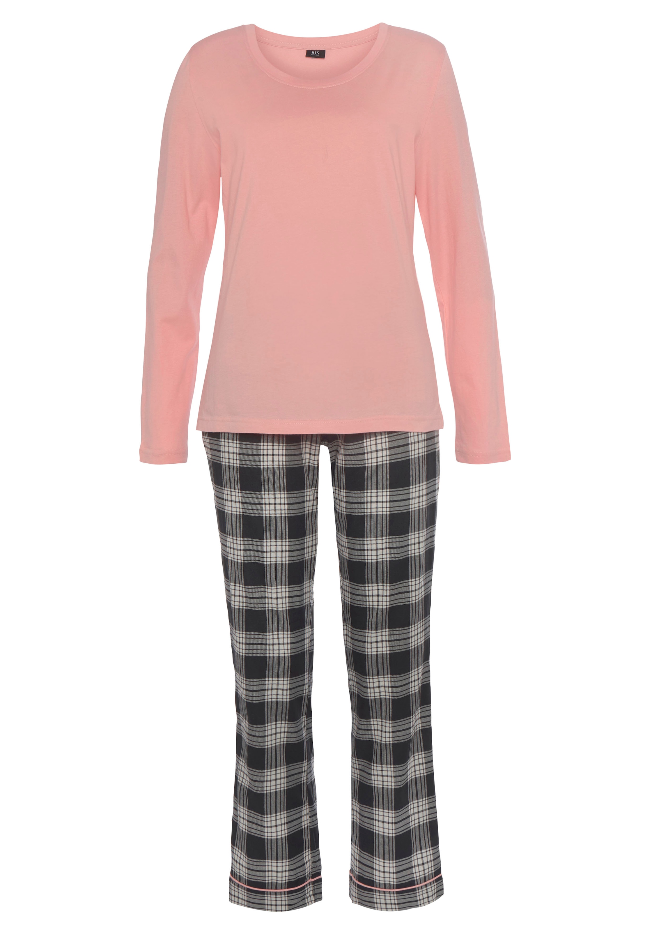 H.I.S Pyjama, (2 tlg.), mit karierter Schlafhose