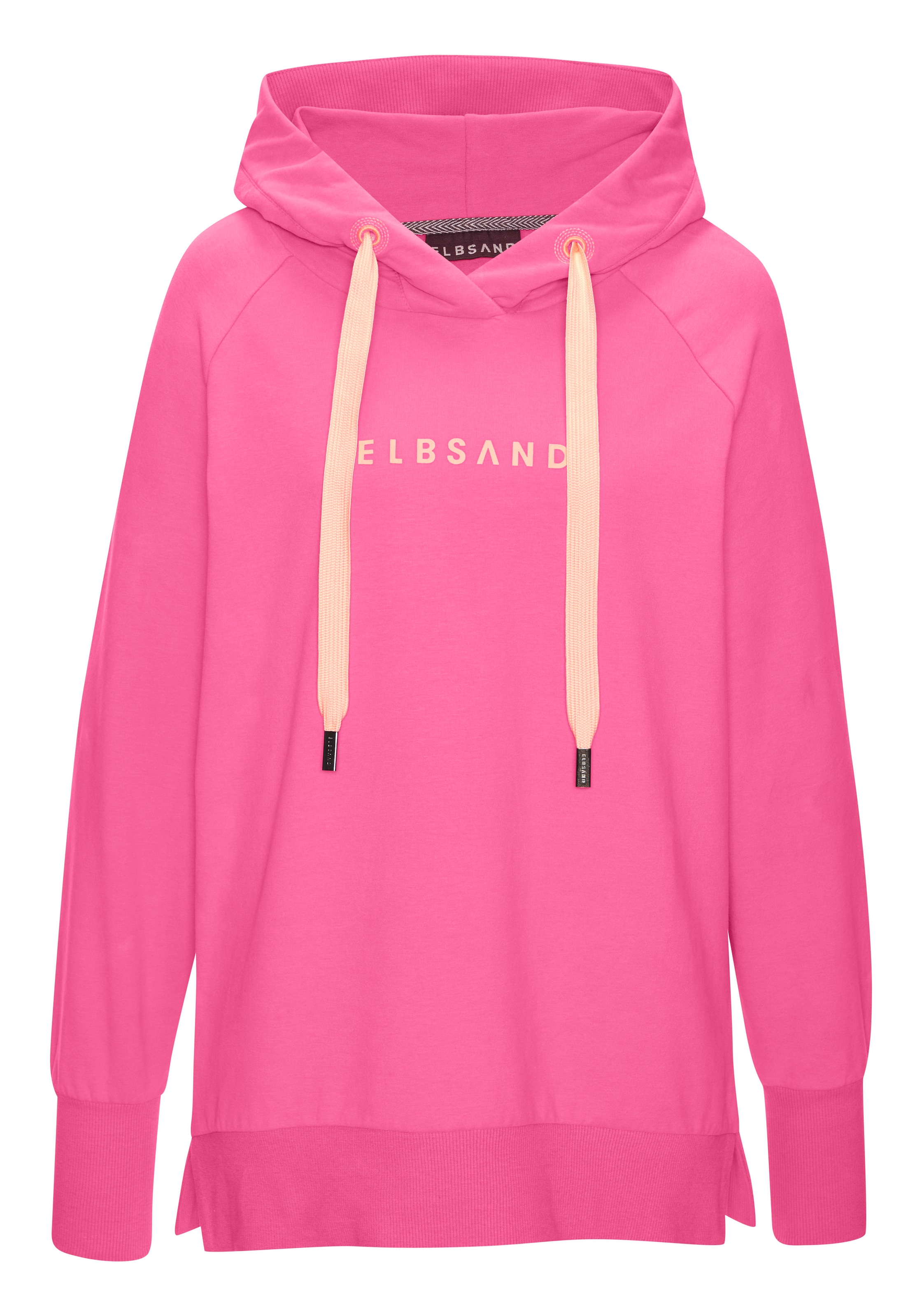 Elbsand Kapuzensweatshirt »Svana«, mit Logoprint, bequemer Hoodie, seitliche Schlitze
