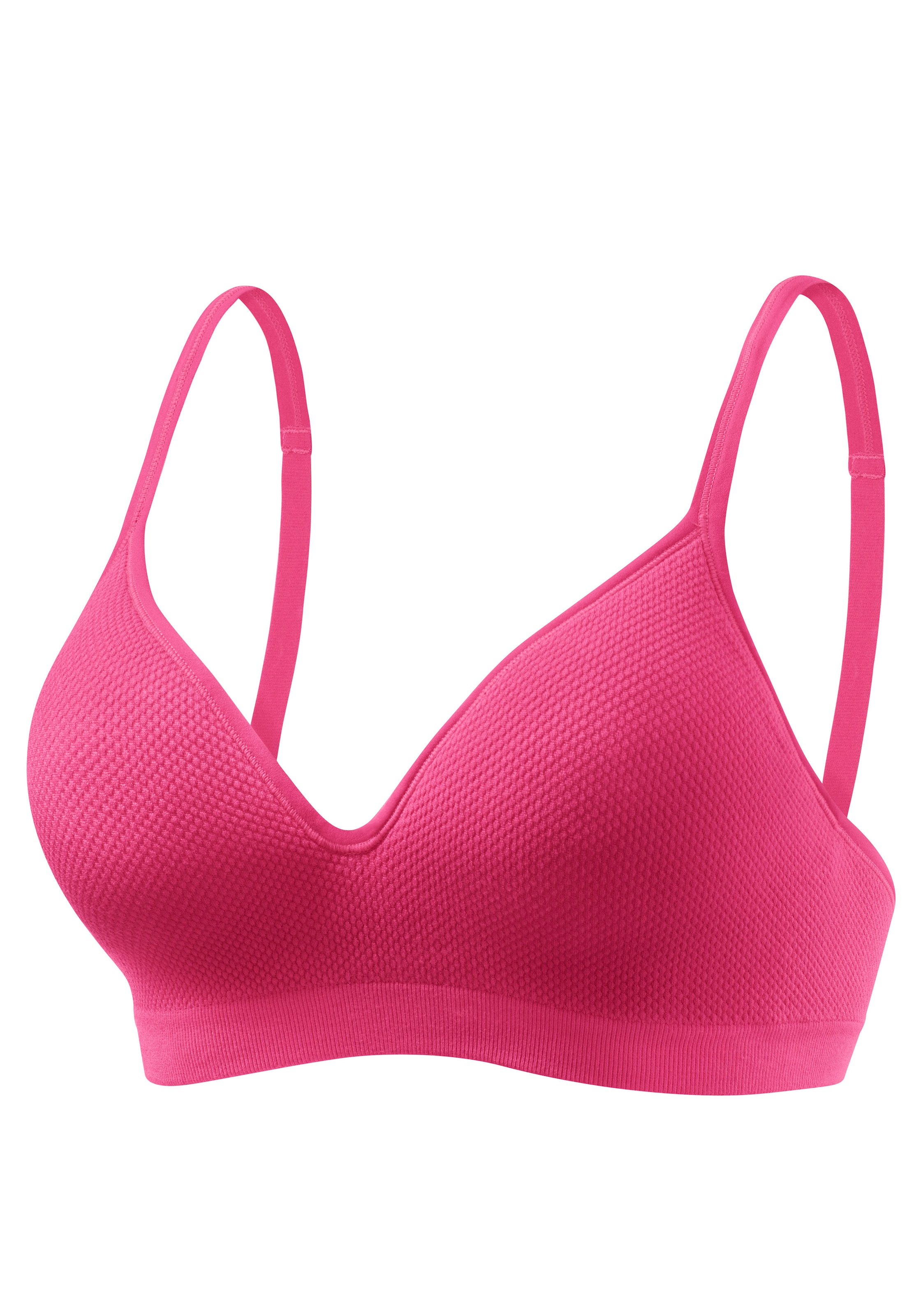 LASCANA Push-up-BH »COMFY BRA«, ohne Bügel aus weicher Baumwollqualität, Basic Dessous