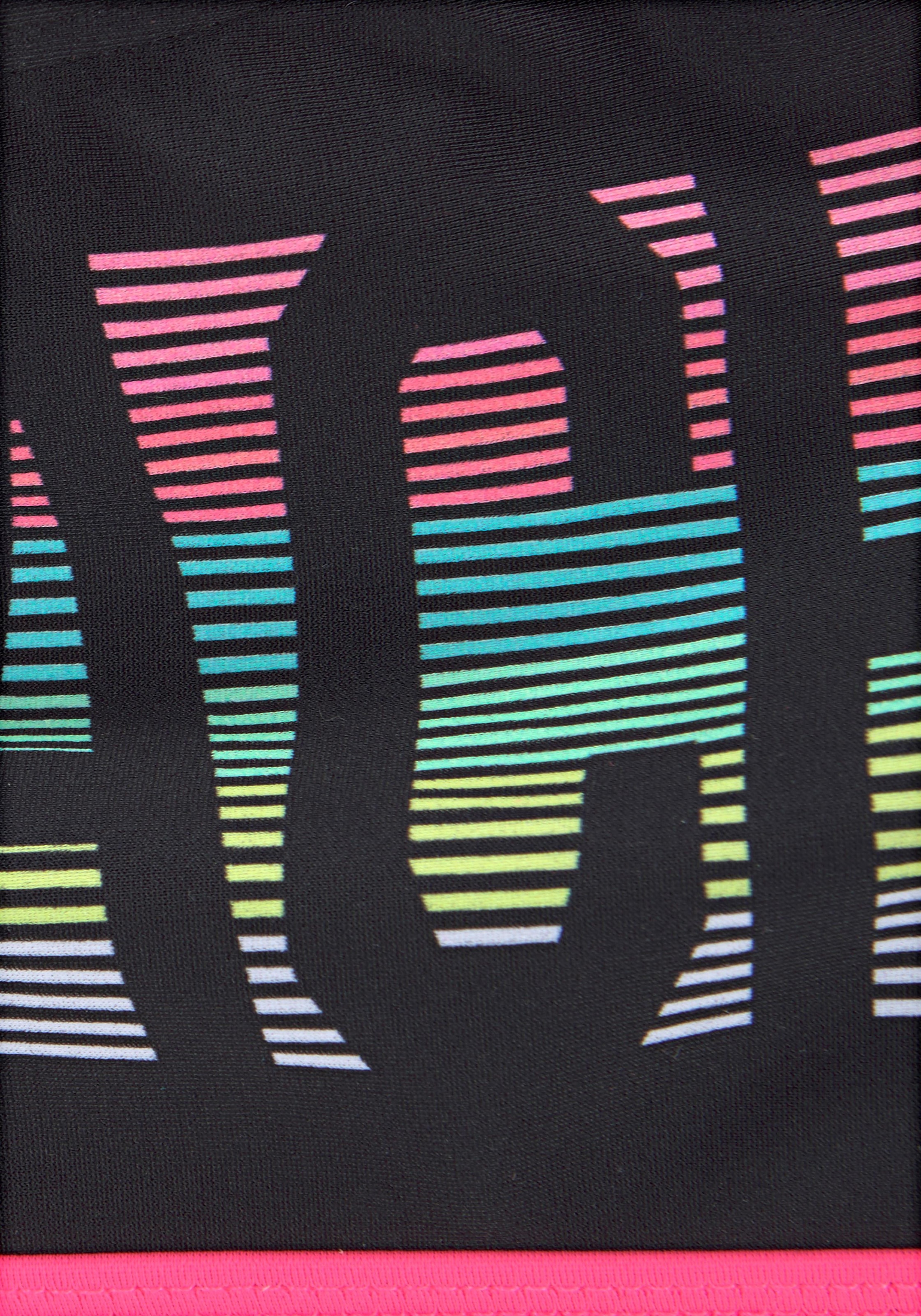 Bench. Bustier-Bikini mit pinken Kontrastpaspeln