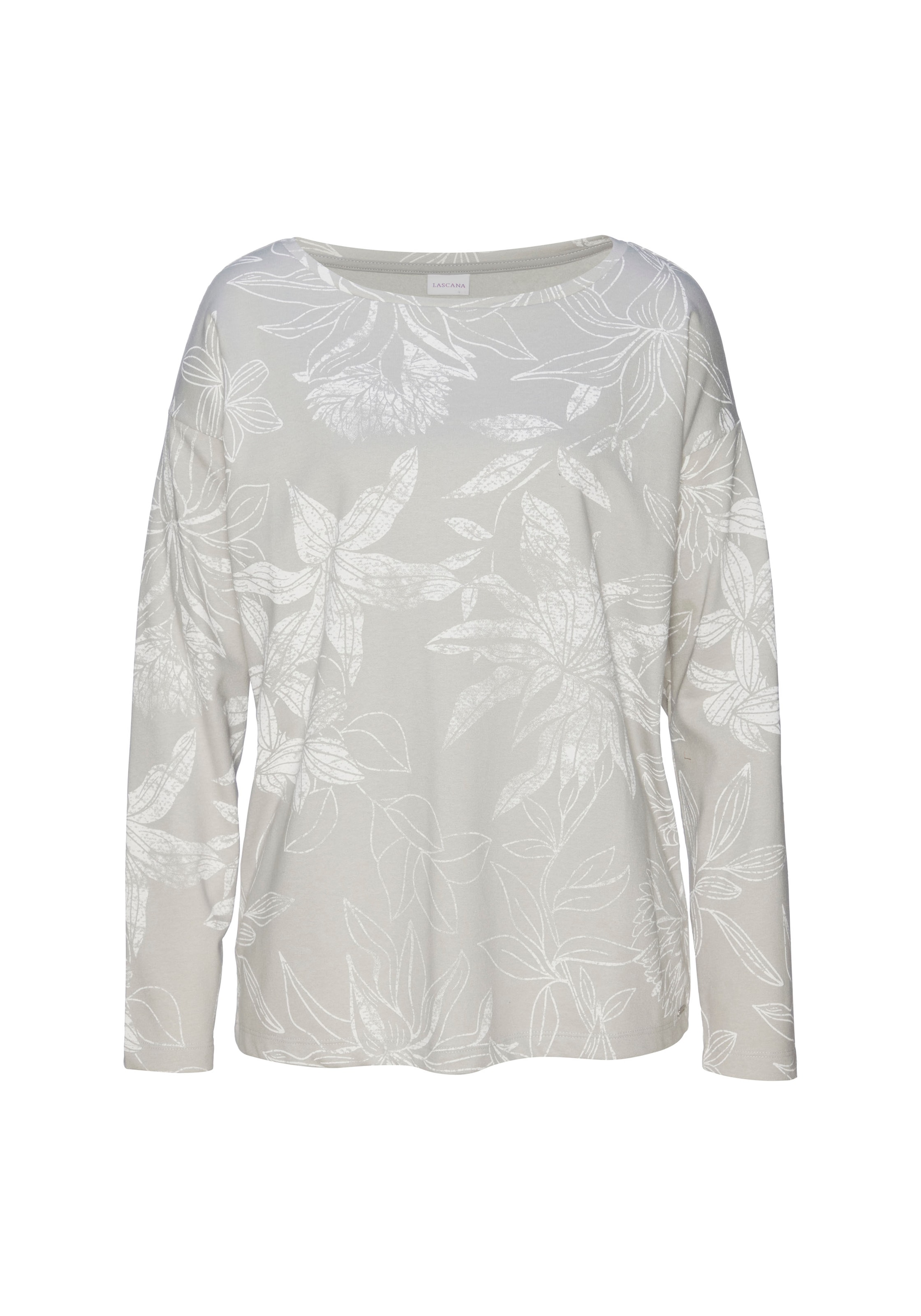 LASCANA Sweatshirt, mit floralem Alloverdruck, Loungewear