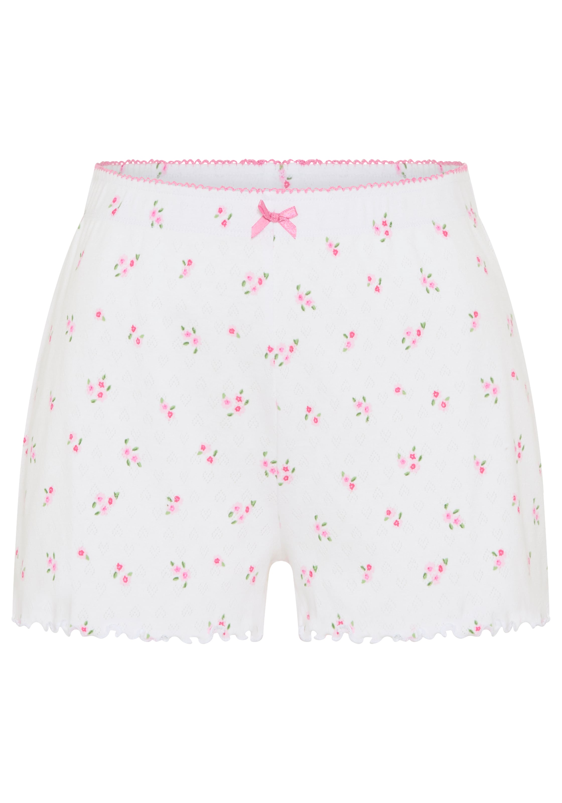 LSCN by LASCANA Shorty 2 mit Babylock Saum