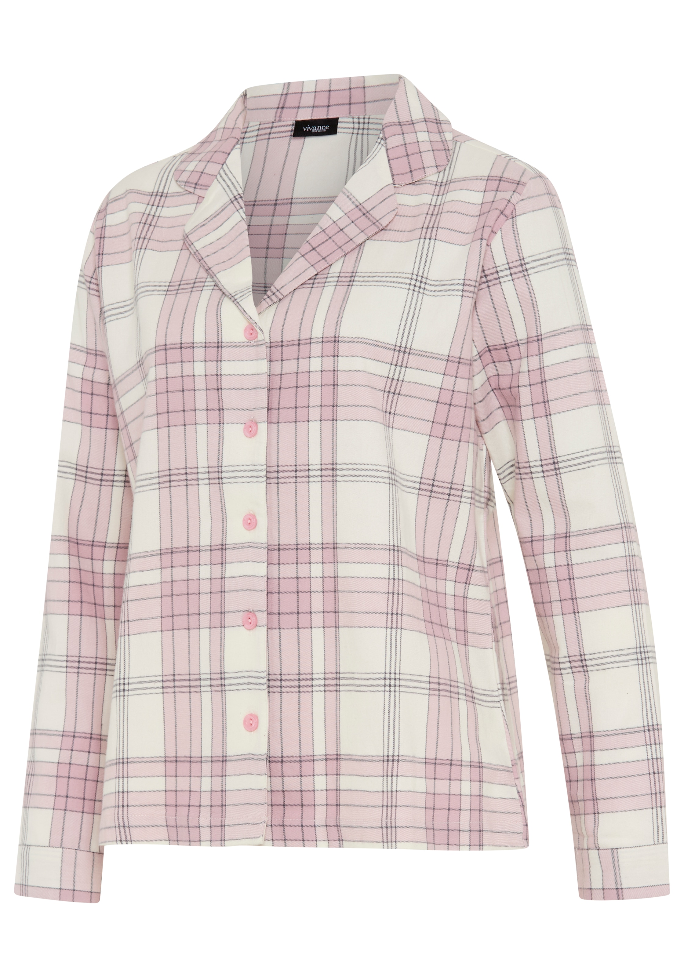 Vivance Dreams by Lascana Pyjama Set, 2 mit garngefärbten Karos