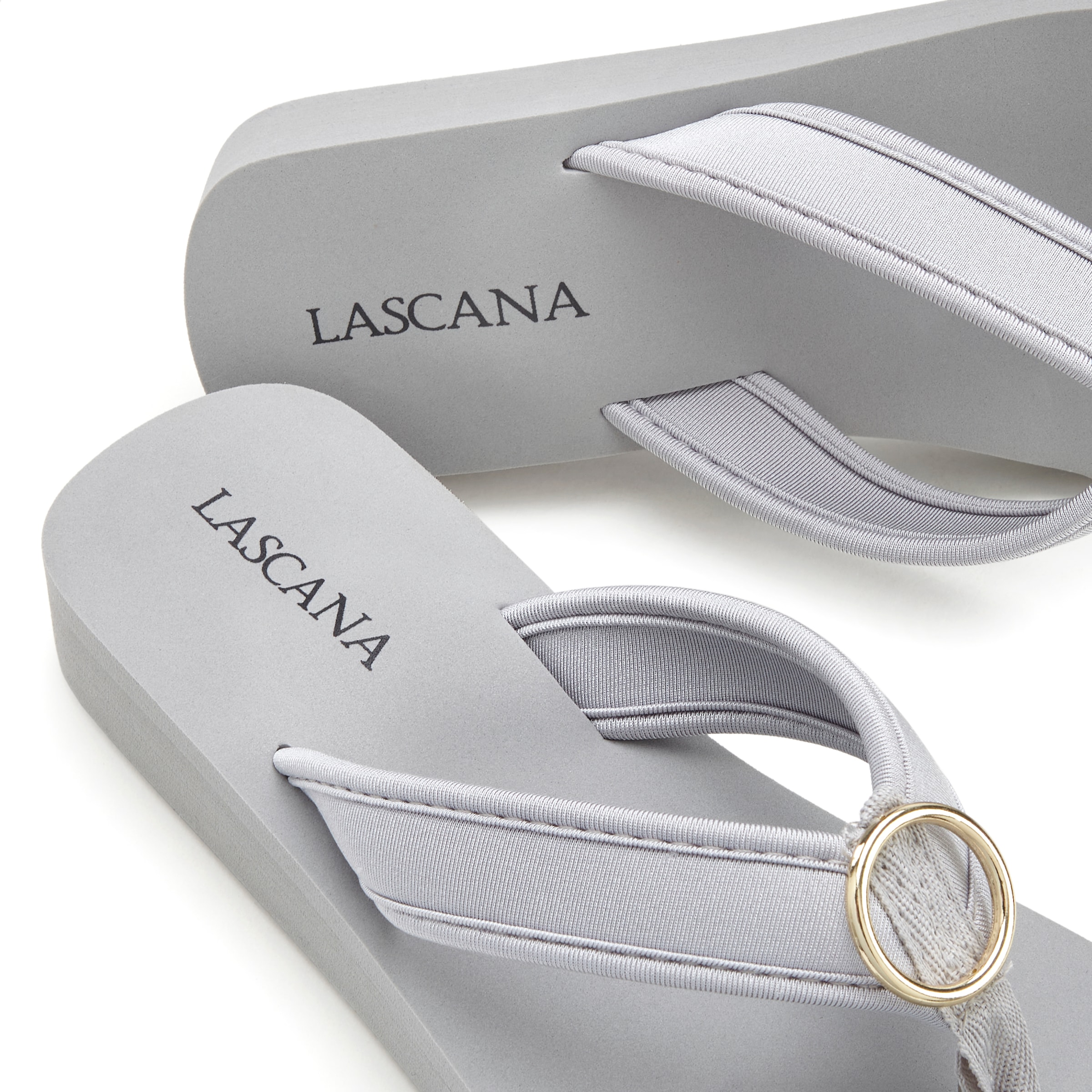 LASCANA Badezehentrenner, Badeschuh mit Ringapplikation "Italy" VEGAN