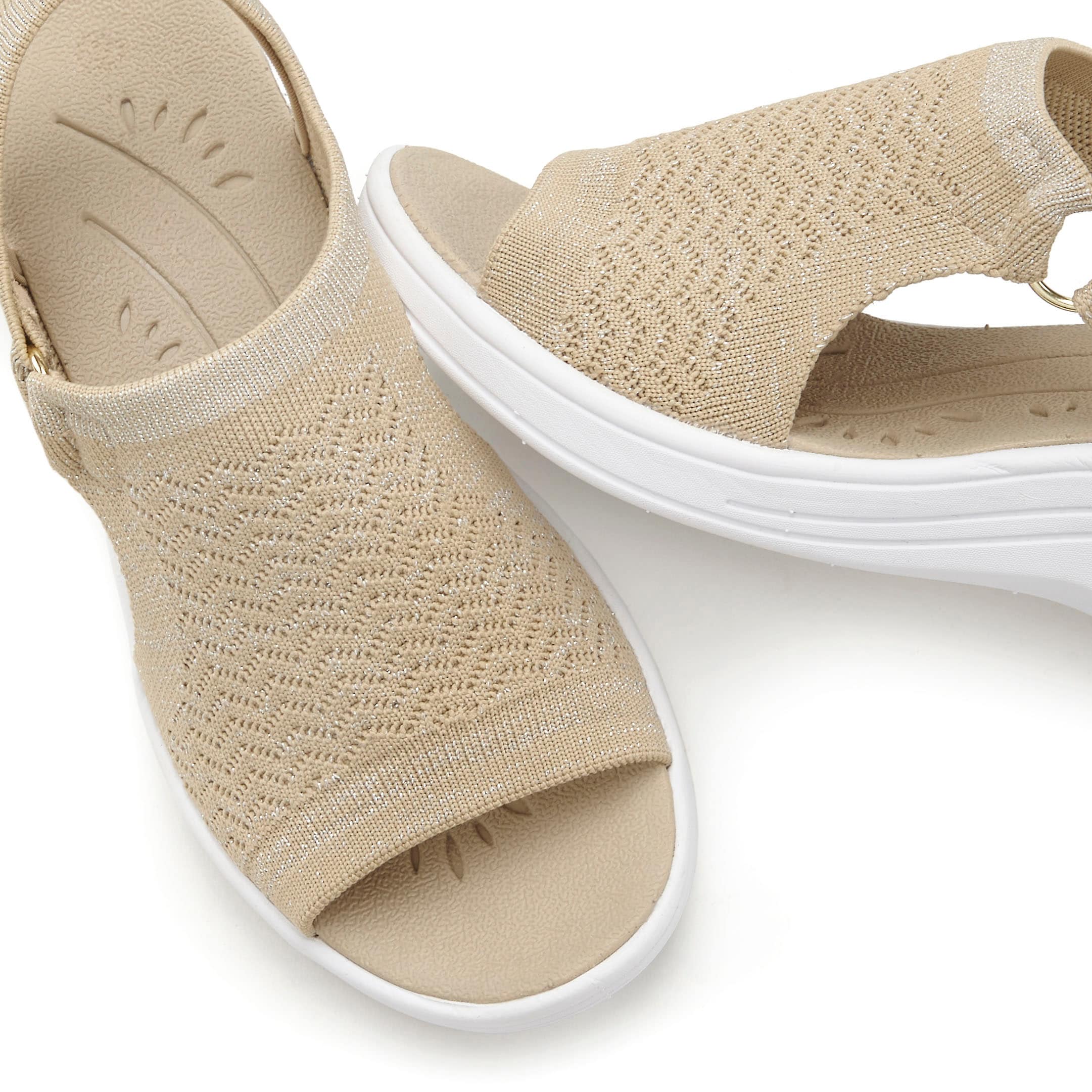 Vivance Sandalette »Sandale, Sommerschuh, offener Schuh«  mit Keilabsatz und Klettverschluss VEGAN