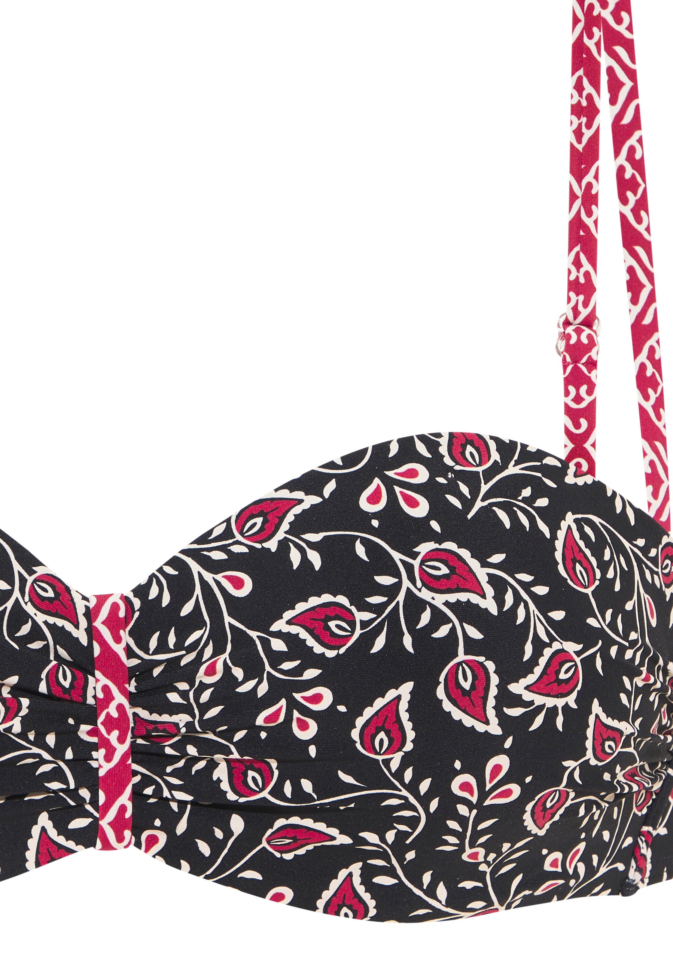 LASCANA Bügel-Bandeau-Bikini-Top »Louna« im Mustermix-Design