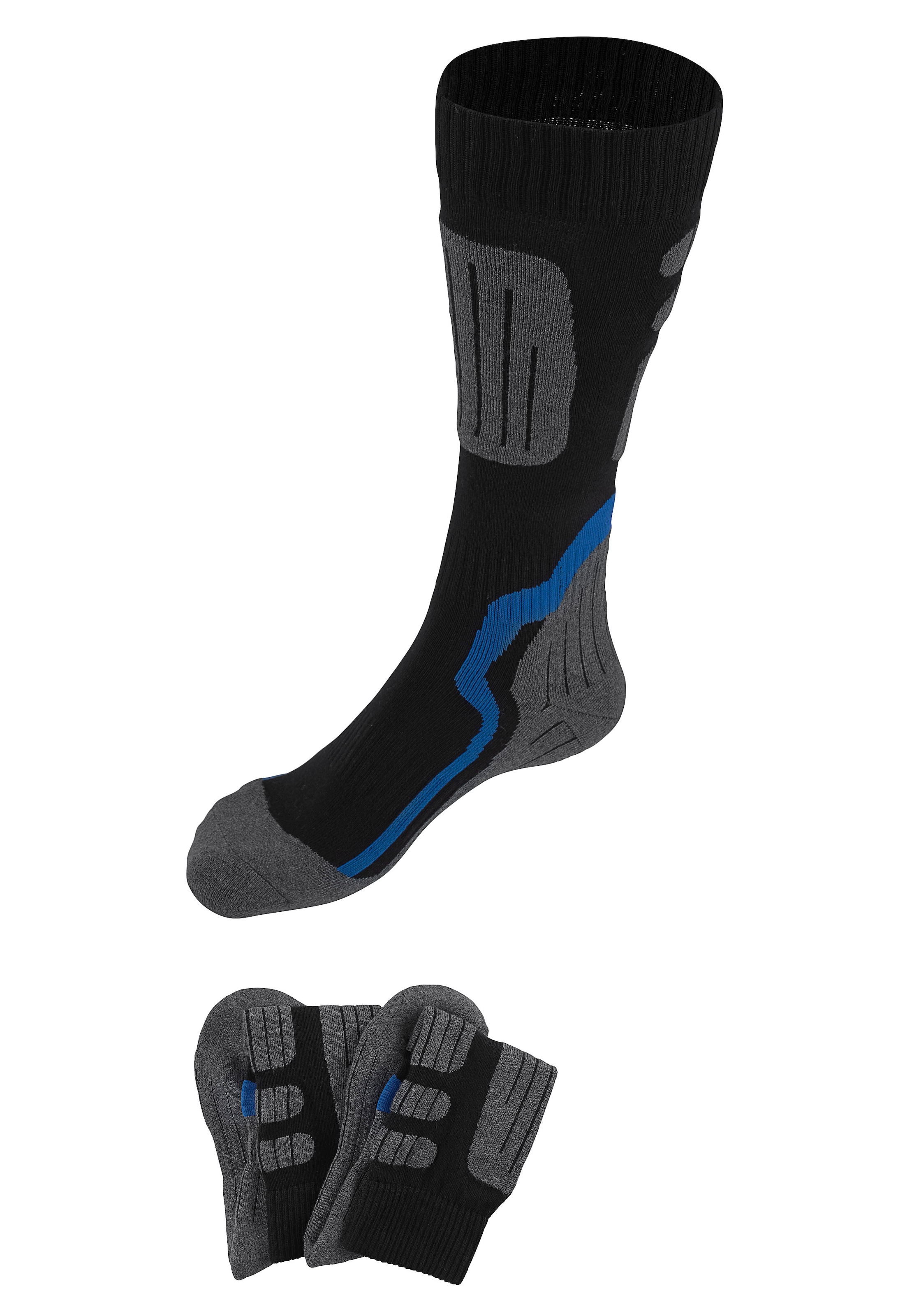 H.I.S Kniestrümpfe, (Packung, 2 Paar), ideal für Wintersportaktivitäten
