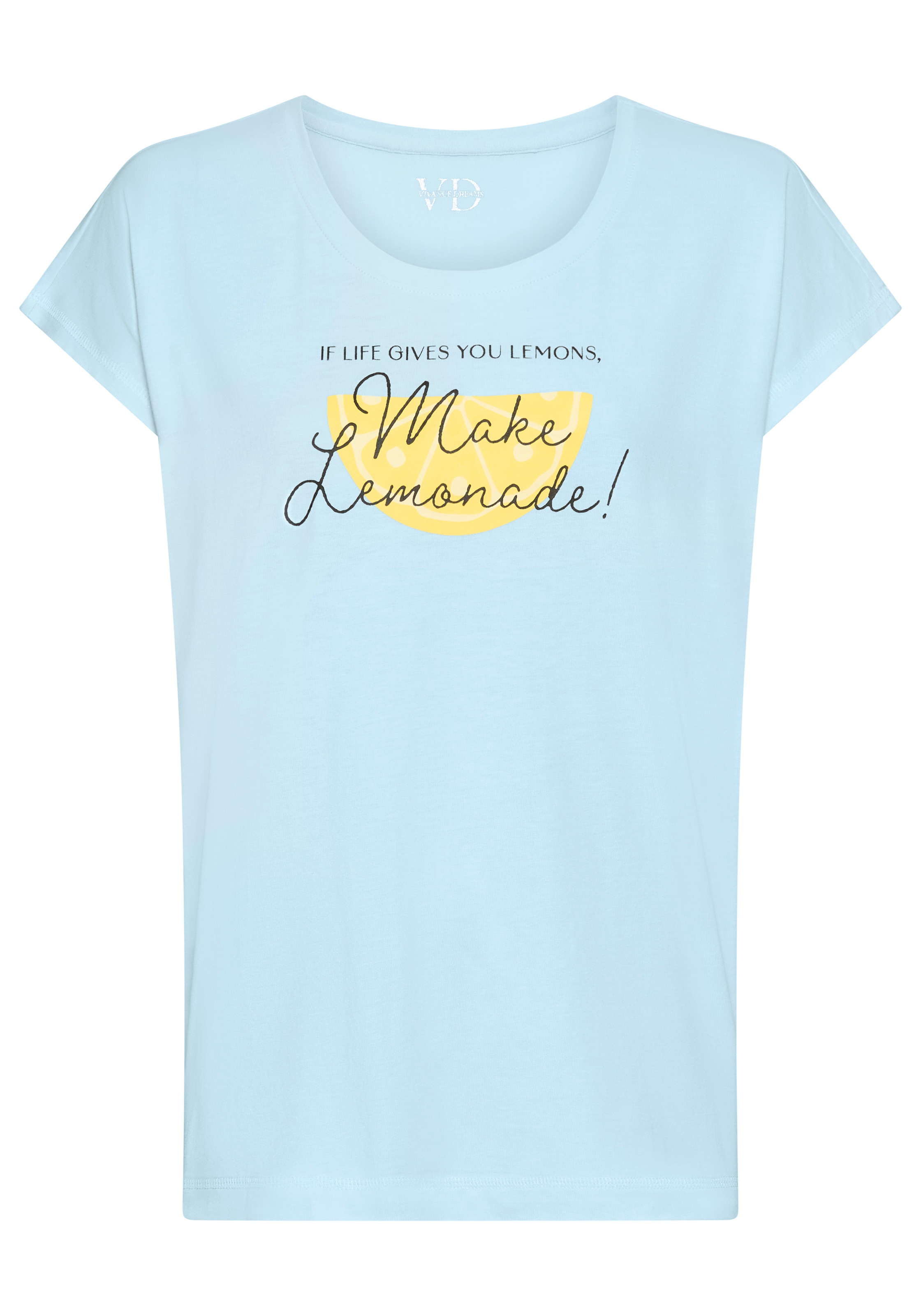 Vivance Dreams by Lascana Pyjamaoberteil mit Frontprint