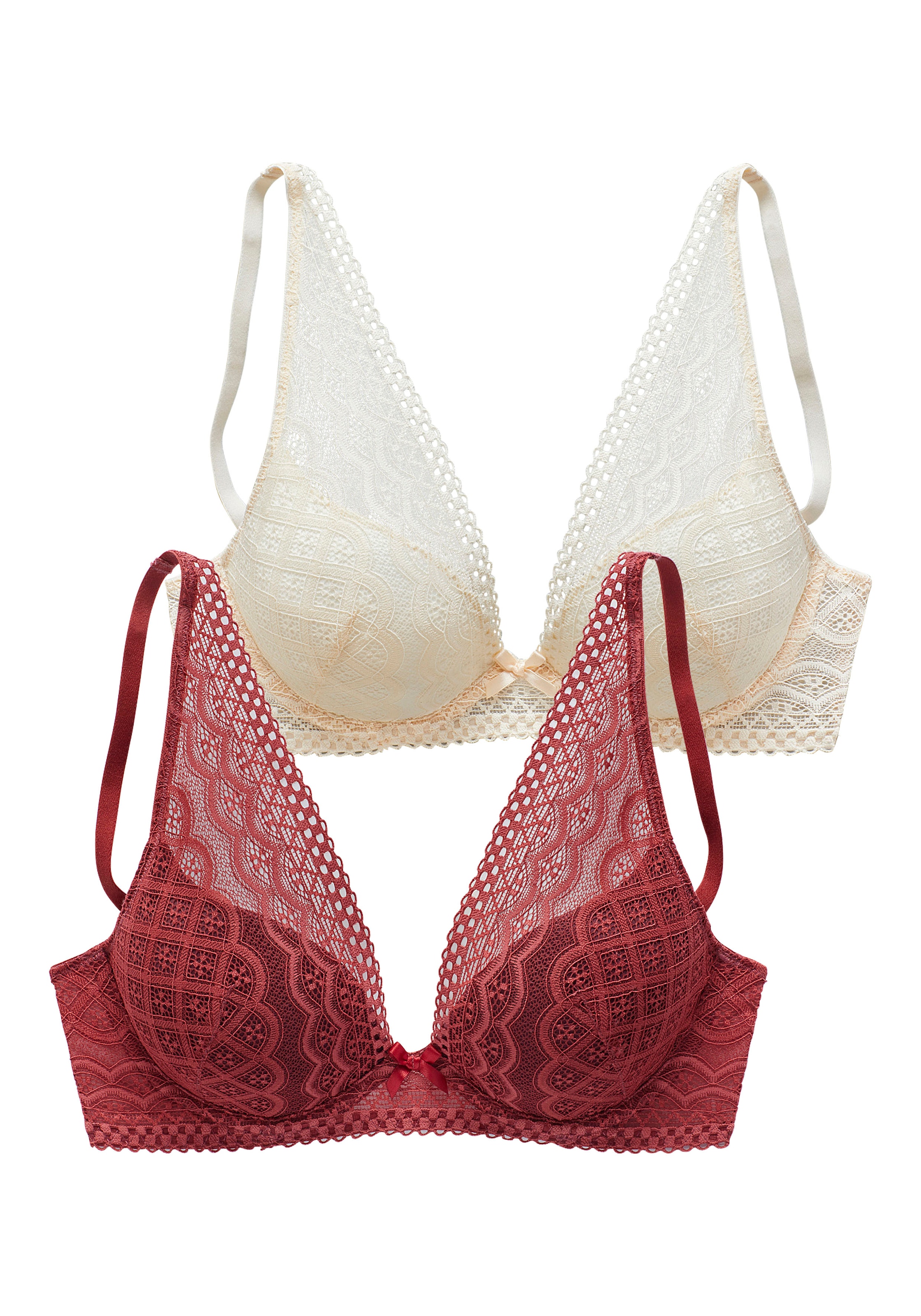 petite fleur Push-up-BH, in modischem High-Apex Schnitt