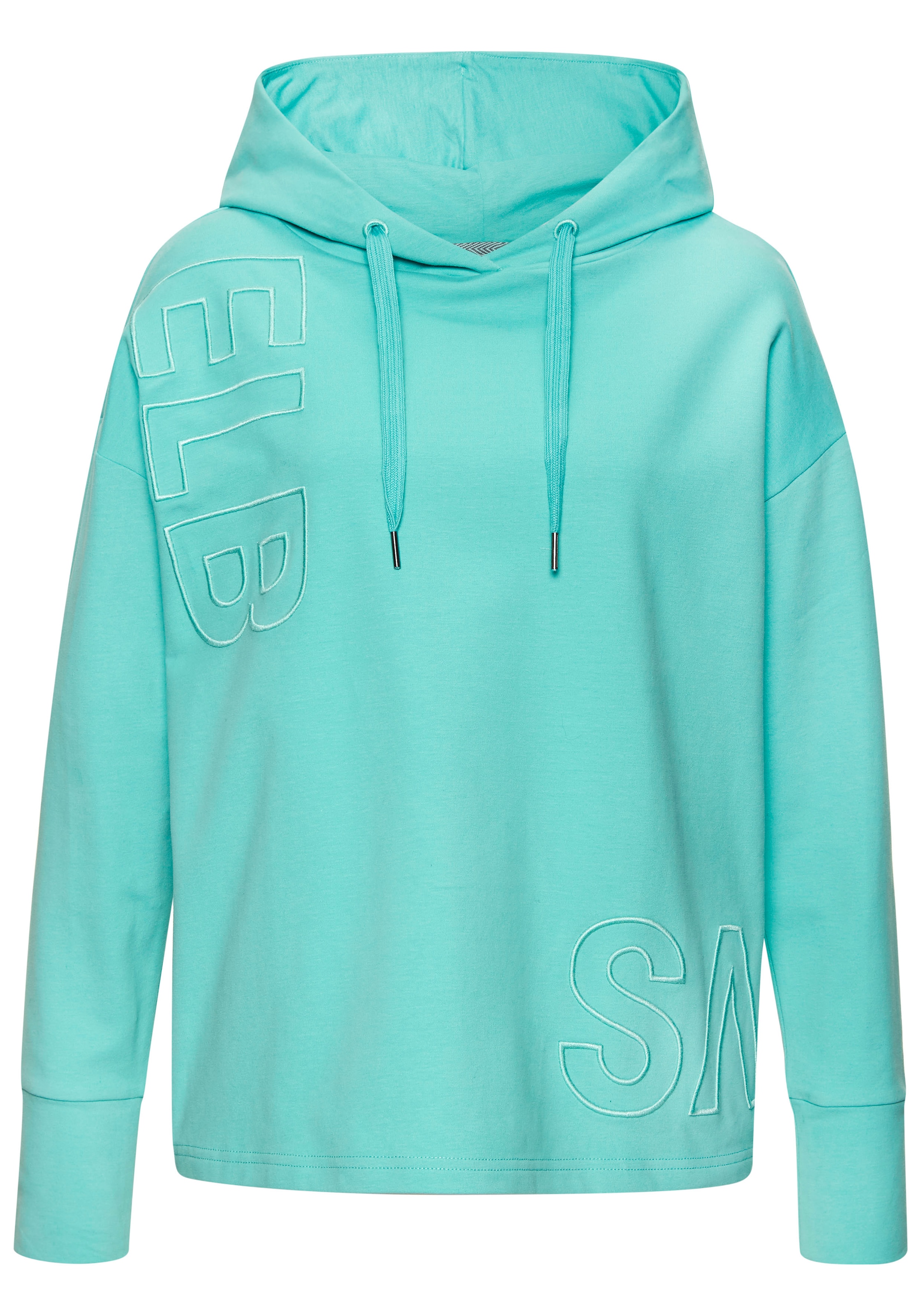 Elbsand Kapuzensweatshirt »Elgin«, mit Logostickerei, lockerer Hoodie aus elastischer Baumwolle