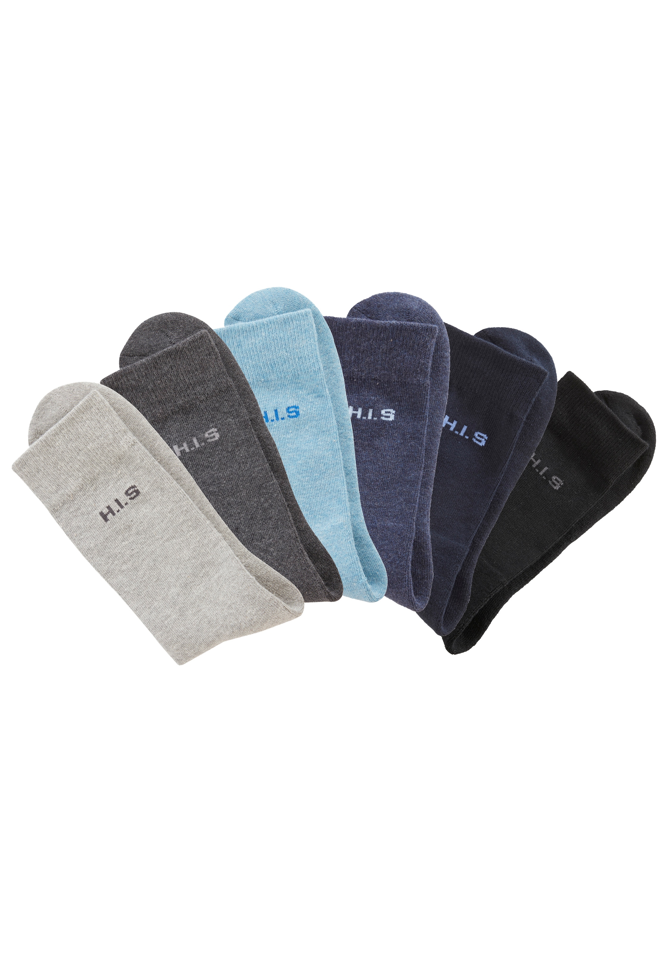 H.I.S Basicsocken »Für Job und Freizeit« Packung, 6 Paar tlg. mit weicher Frotteesohle