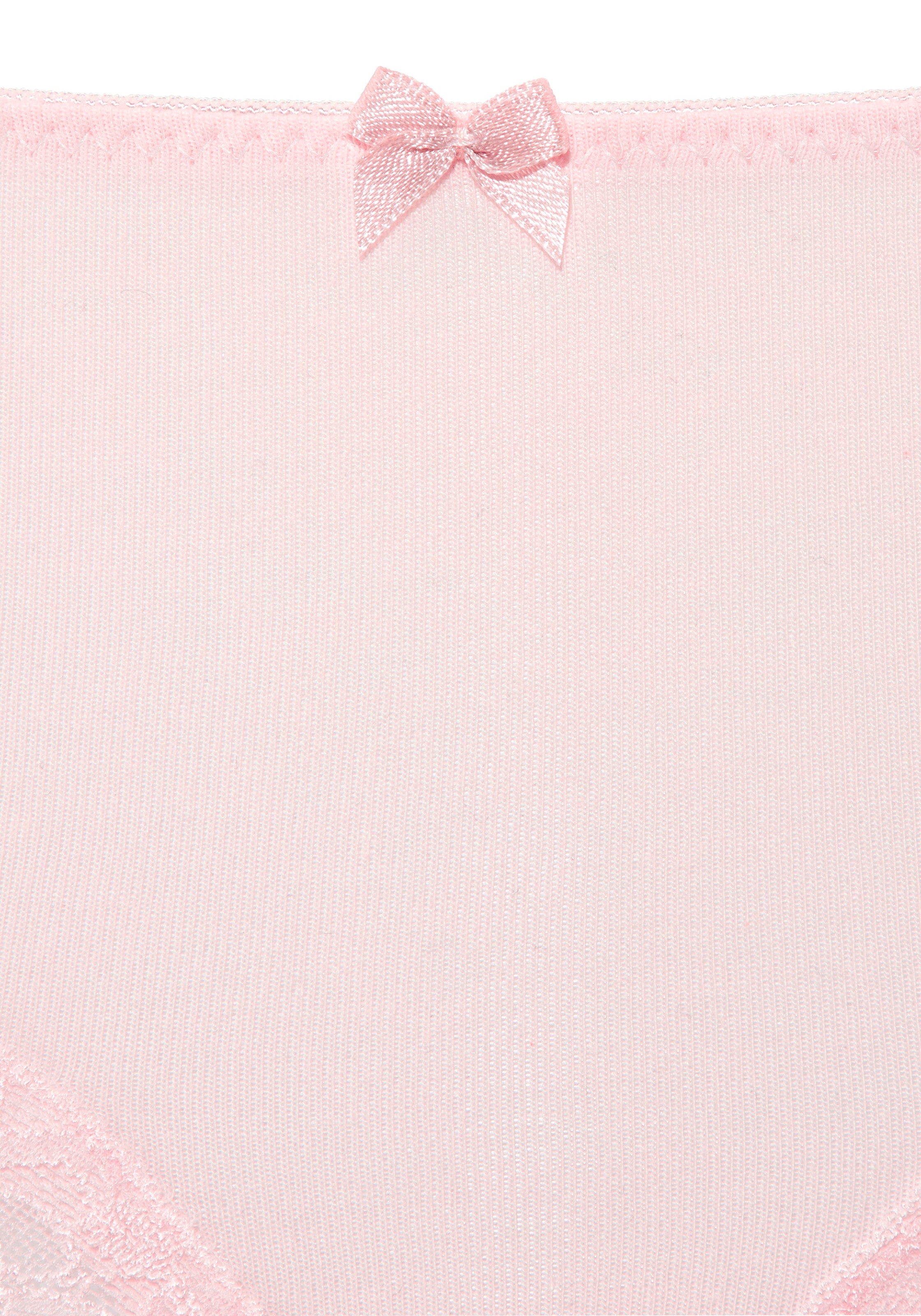 LASCANA Panty 3er-Pack,  aus elastischer Baumwolle mit zarter Spitze