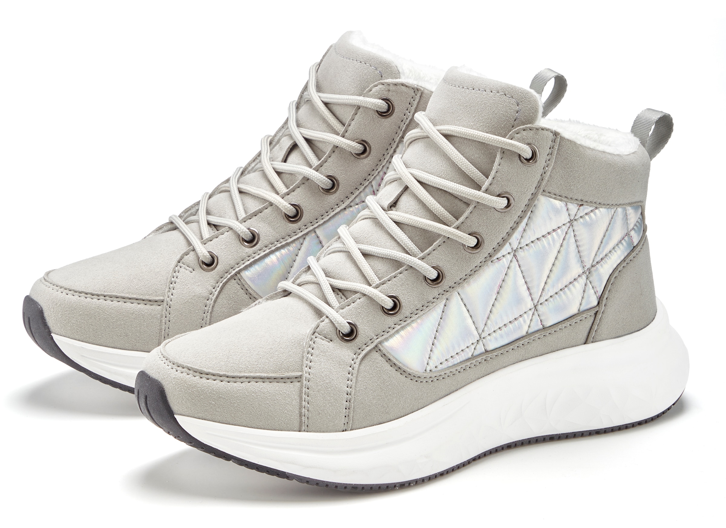 Vivance Stiefelette »Stiefel, Outdoorstiefel, Winterstiefelette,«  im modischen Metallic-Look VEGAN