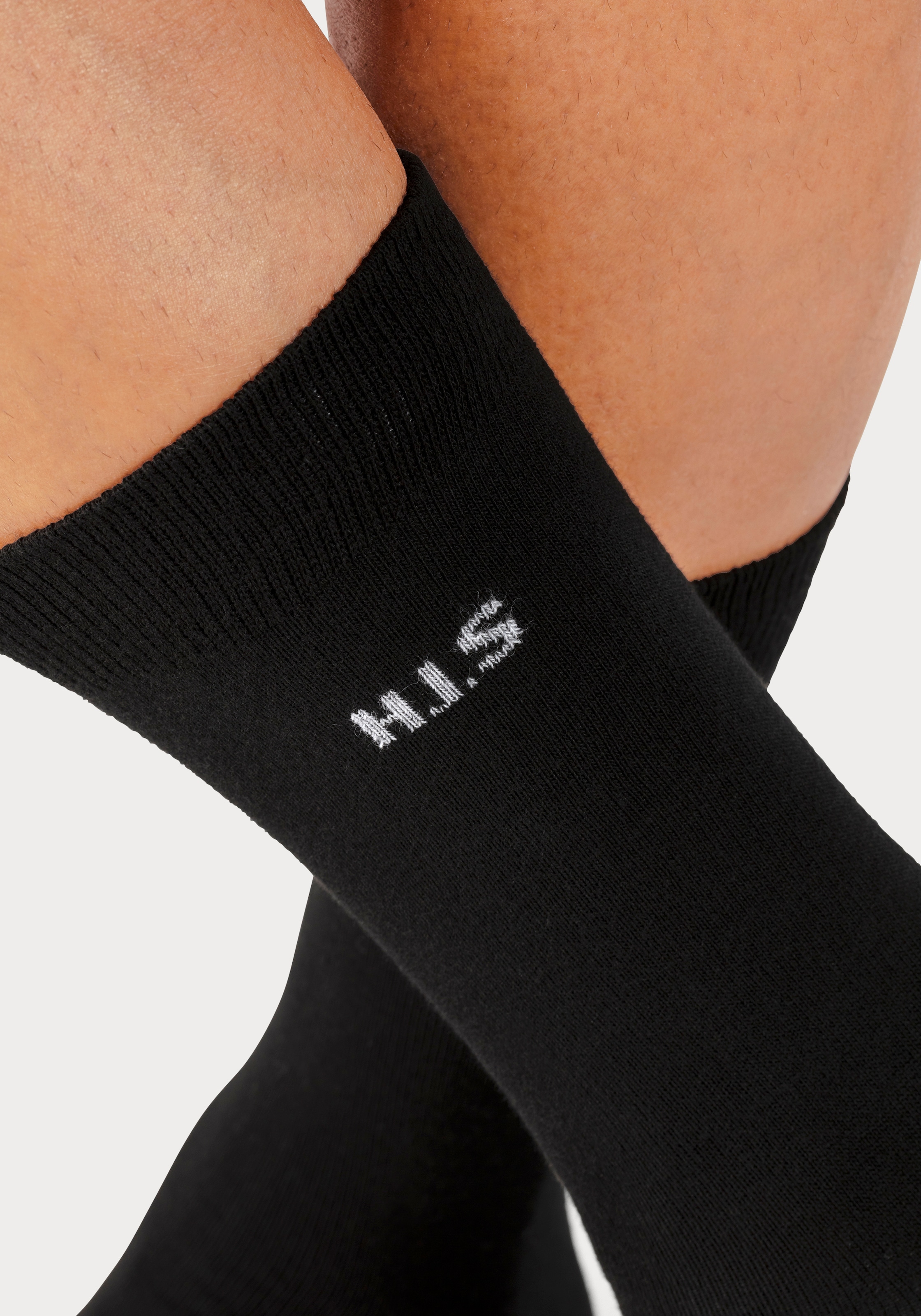 H.I.S Socken, (Packung, 10 Paar), mit farbigem Innenbund