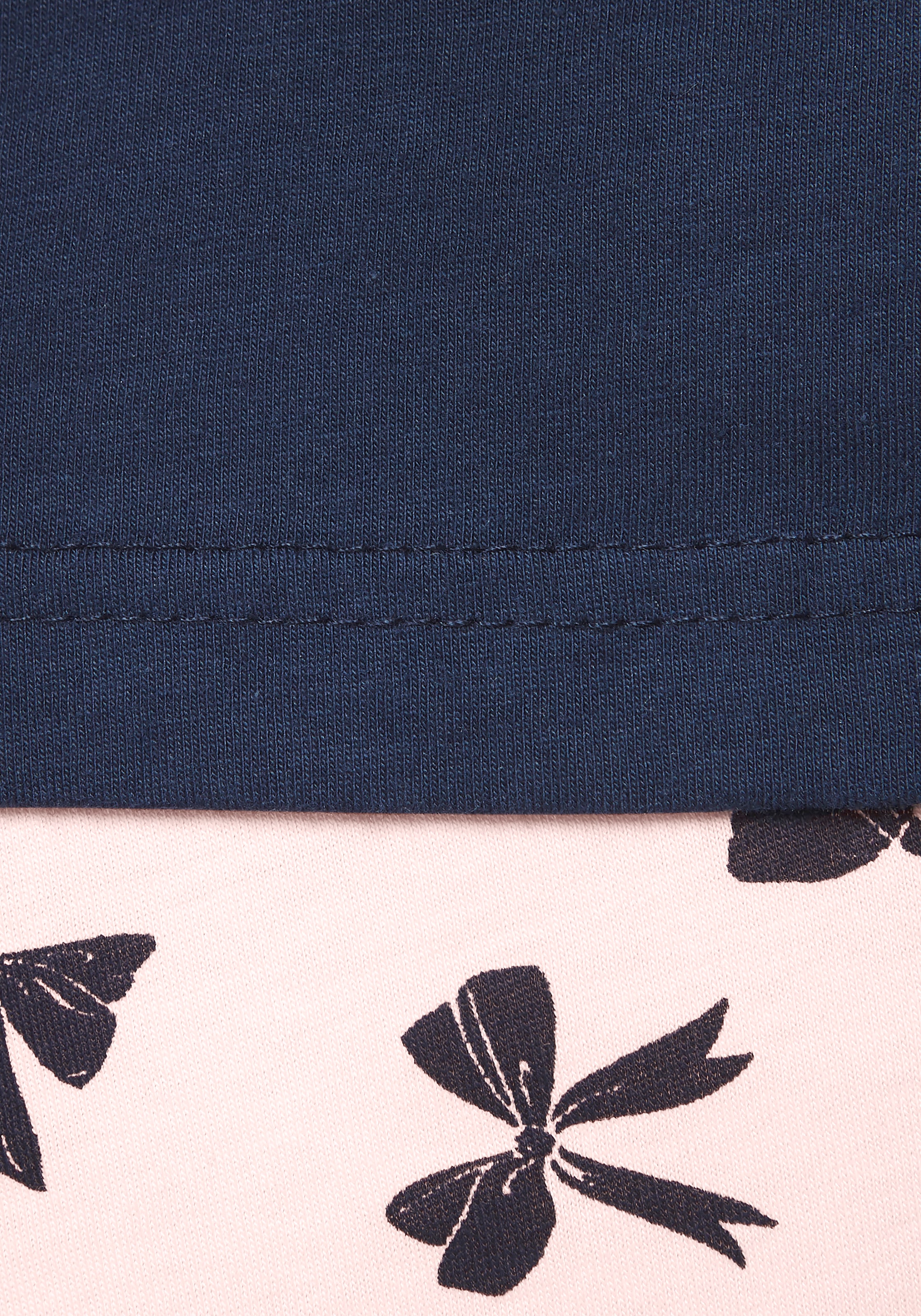 Vivance Dreams Pyjama Set, 2 Stk. tlg., Mit süßem Schleifenmuster