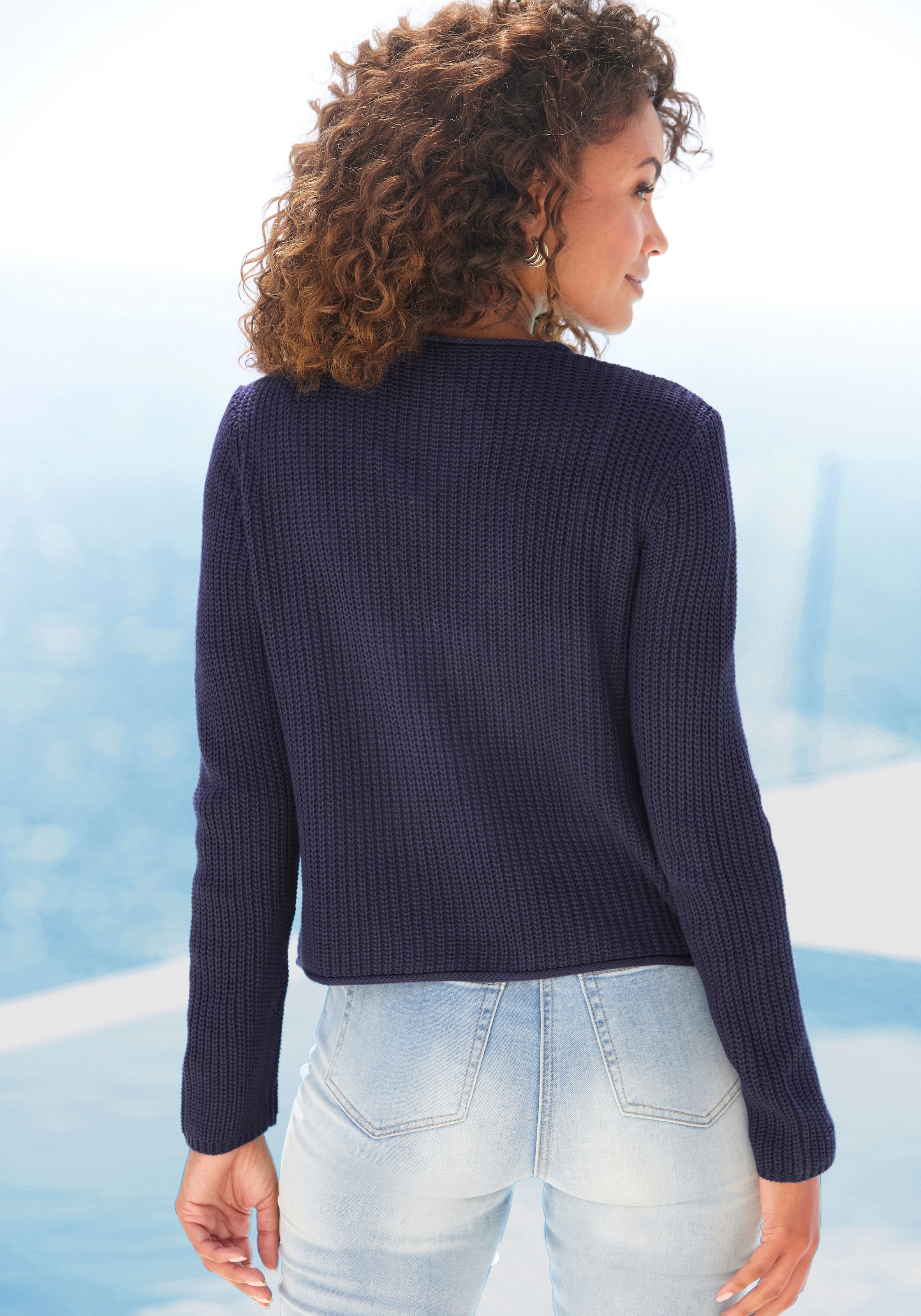 Vivance Strickjacke, mit Haken-Verschluss