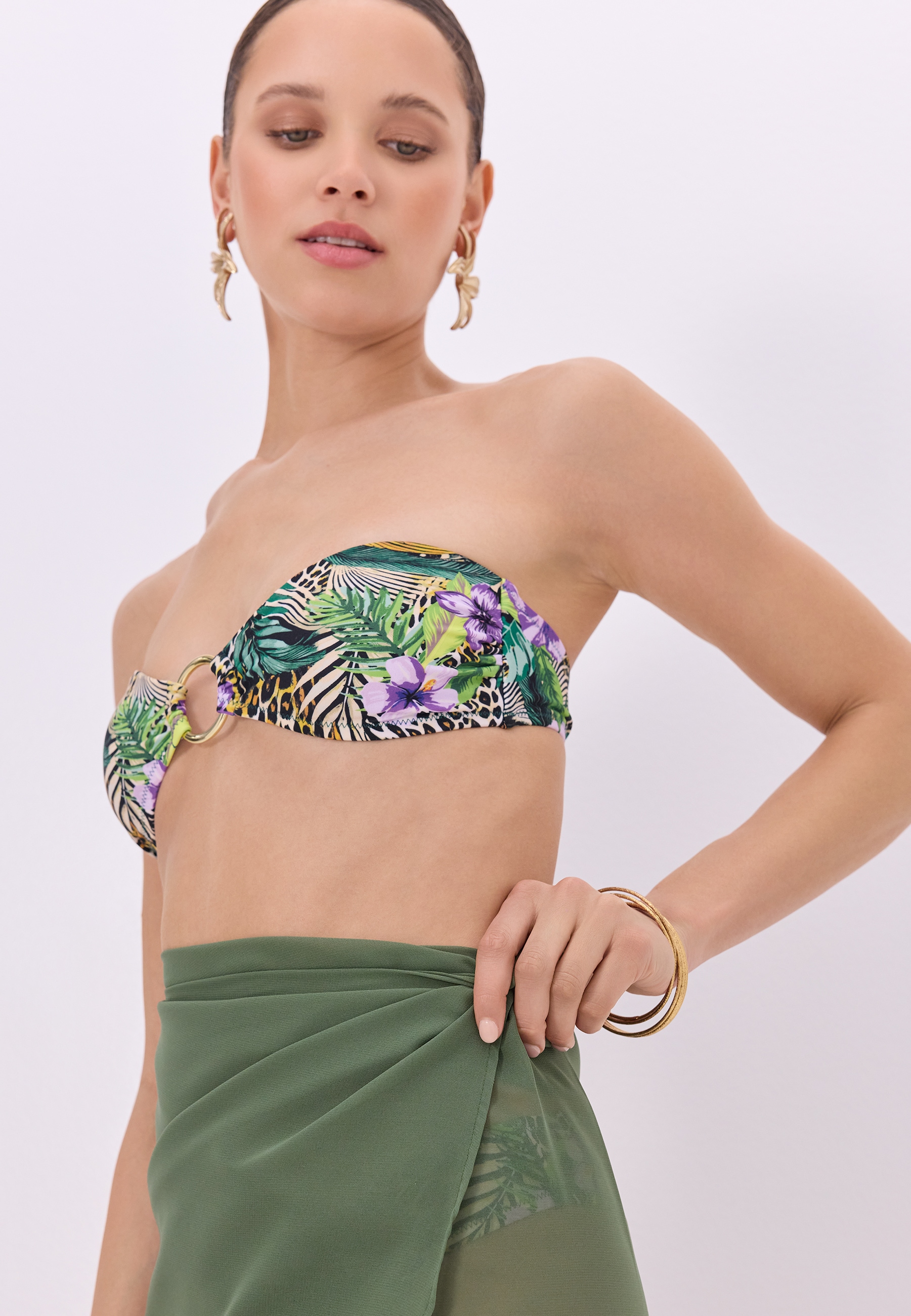 LSCN by LASCANA Strandrock , kurzer Wickelrock aus Chiffon