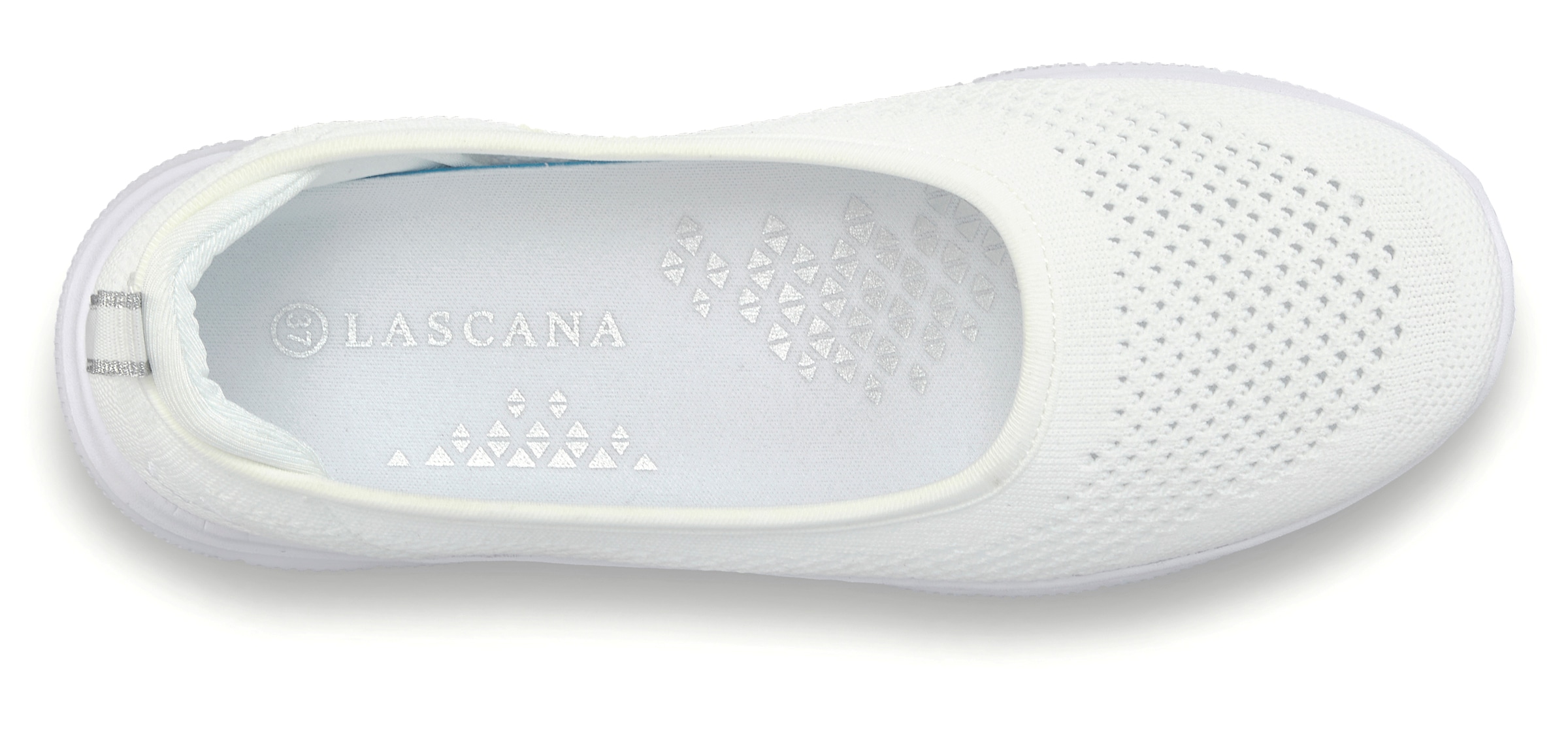 LASCANA Sneaker Ballerinas, ultraleichter Slipper, Freizeitschuh zum Reinschlüpfen VEGAN