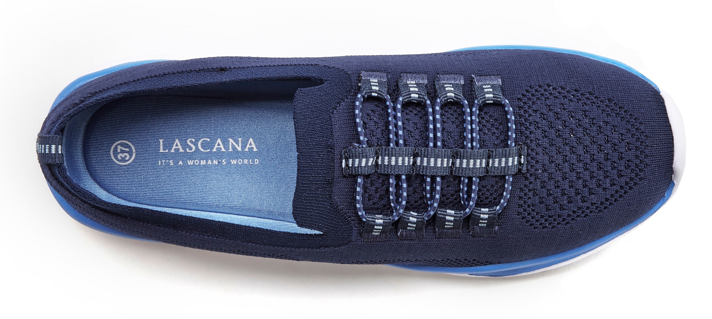 LASCANA Sneaker, Slipper, Halbschuh, zum Reinschlüpfen, leichtes Meshmaterial VEGAN