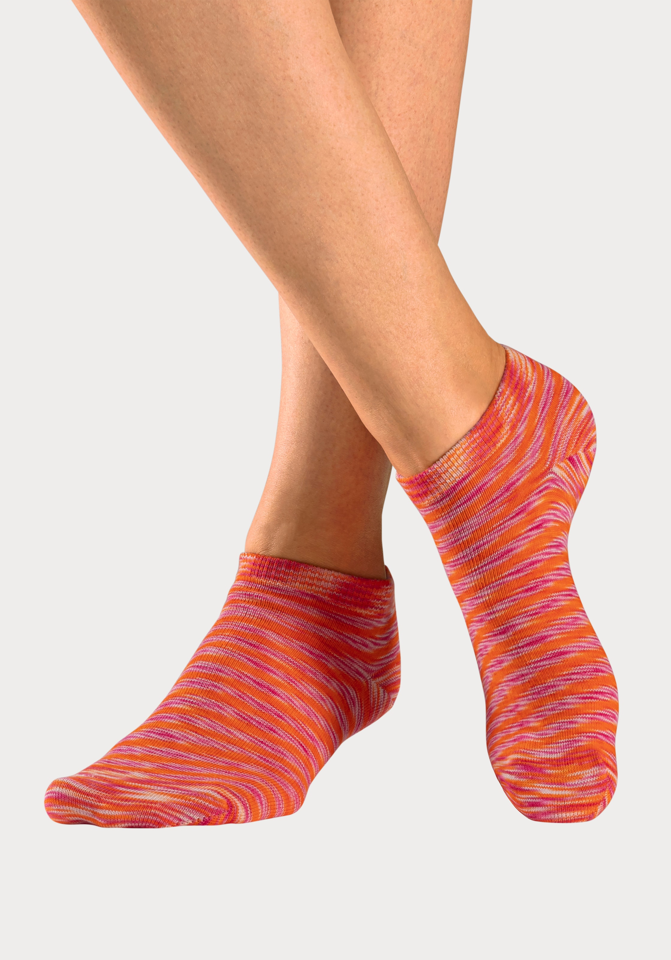 H.I.S Sneakersocken, (Packung, 6 Paar), mit farbigem Garn