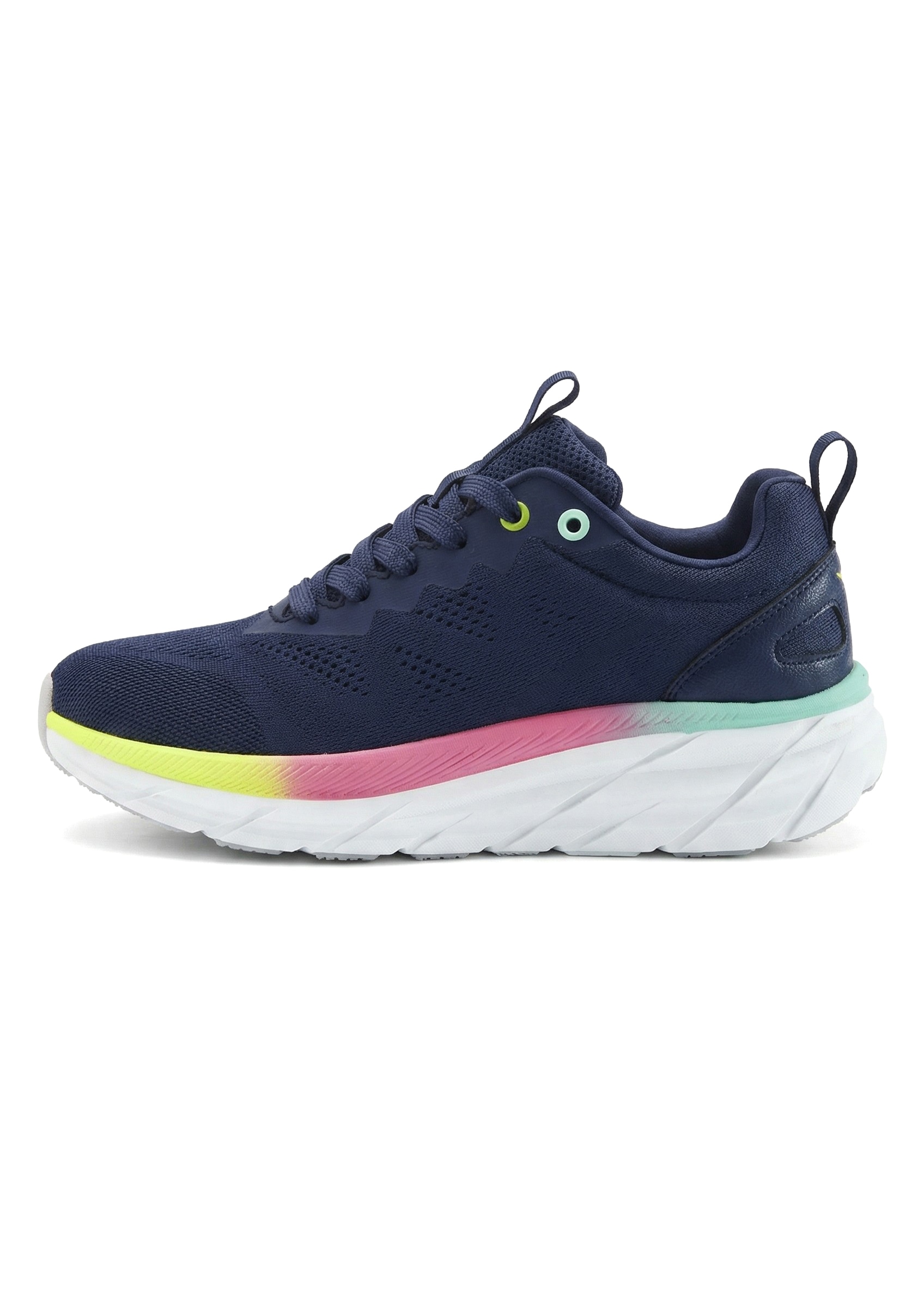LASCANA Sneaker »Halbschuh, Turnschuh, Freizeitschuh,«  NEU mit modischen Farbdetails, Chunky Sohle & Mesh-Optik VEGAN