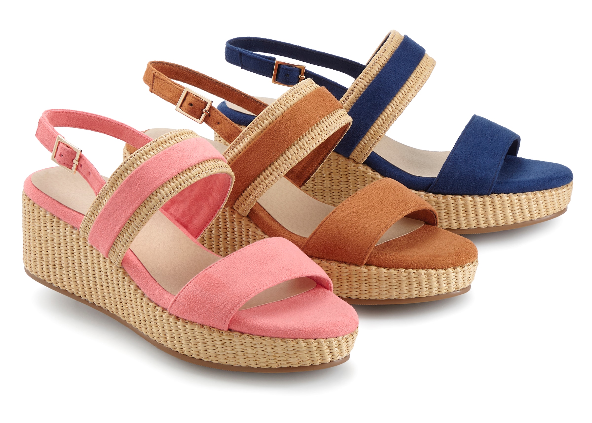 Beachtime Sandalette »Sommerschuh, Sandale, offener Schuh, Keilsandalette,«  NEU mit Keilabsatz VEGAN