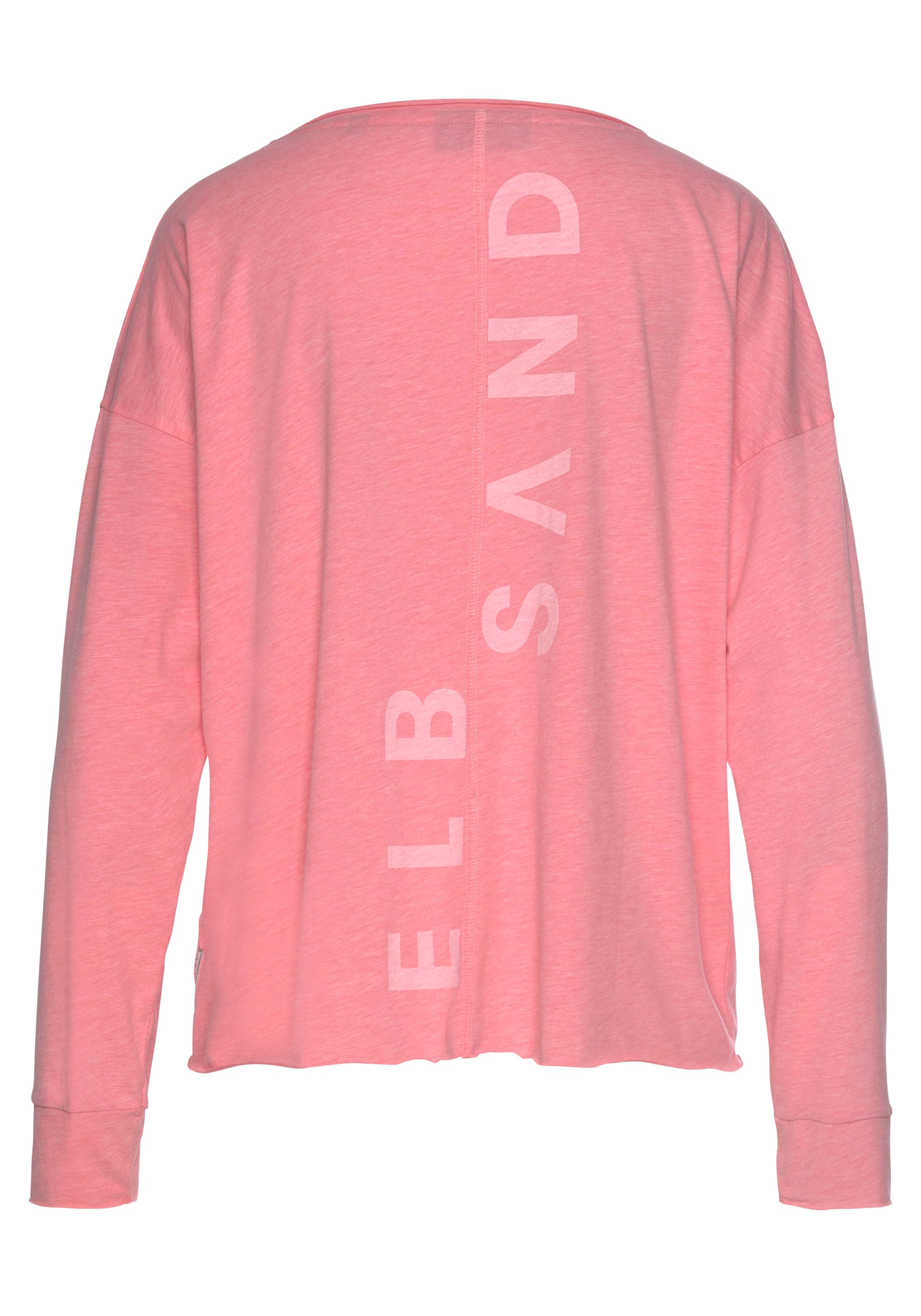 Elbsand Langarmshirt »Eltje«, mit Logodruck hinten, Longsleeve aus Baumwoll-Mix