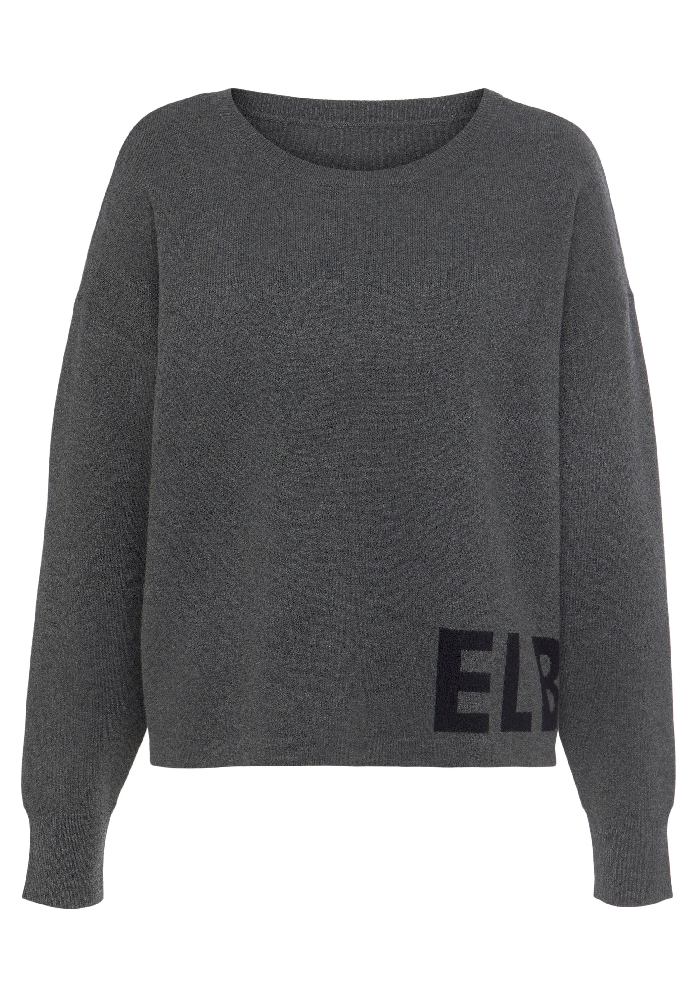 Elbsand Strickpullover, aus hochwertigem Strick mit eingestricktem Logo, Loungewear