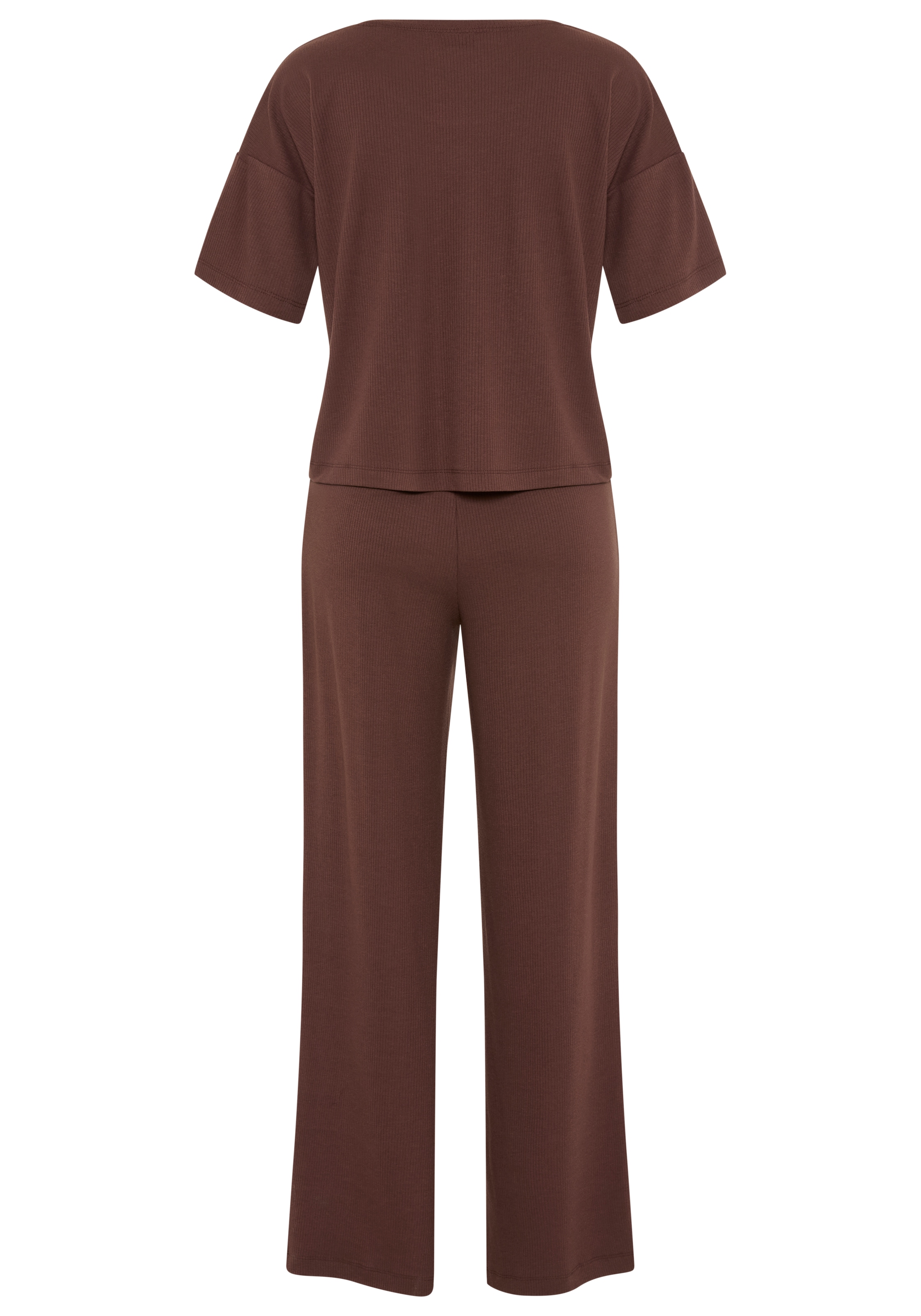 LSCN by LASCANA Pyjama Set, 2 mit kleiner Zierknopfleiste an der Hose