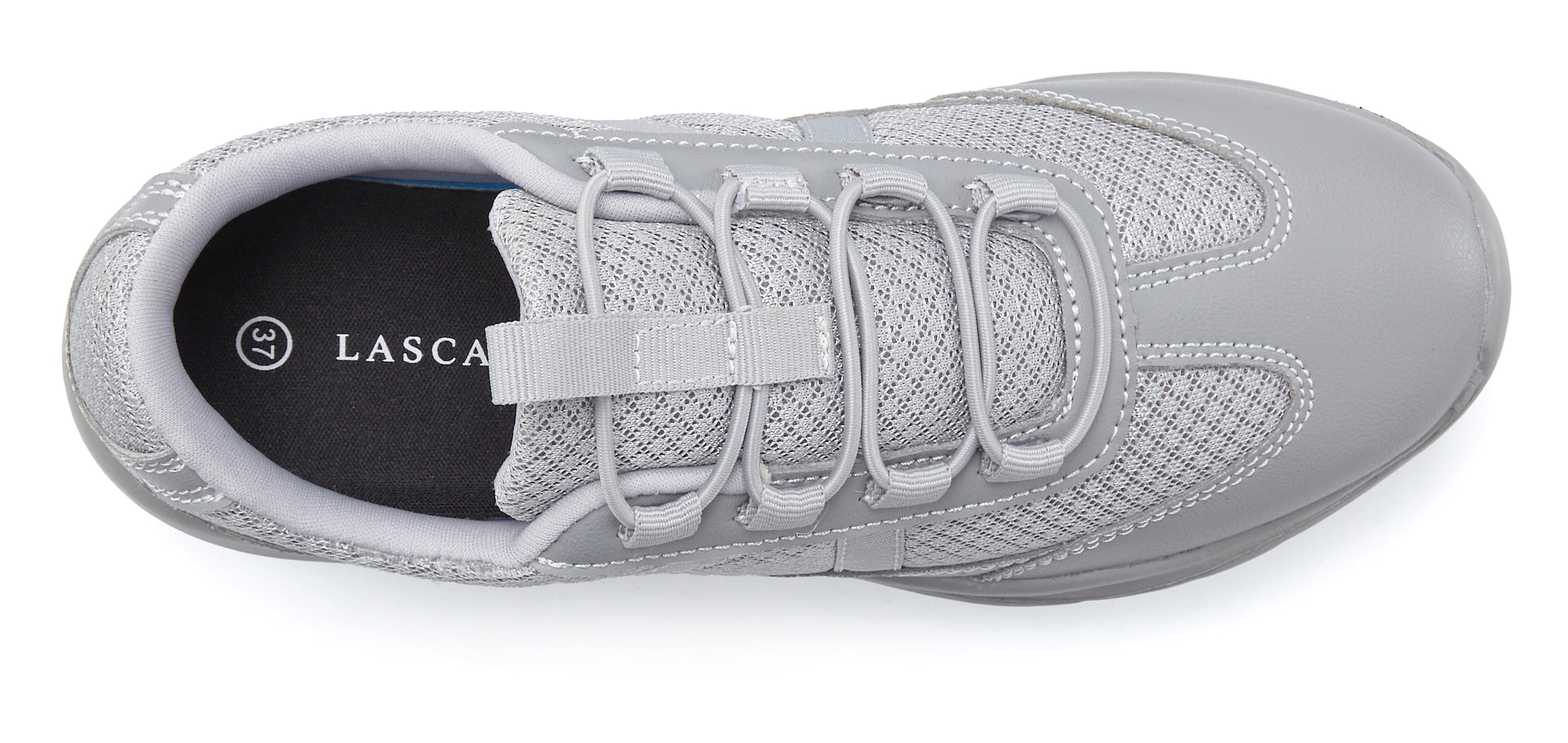 LASCANA Sneaker »Freizeitschuh, Halbschuh,«, zum Reinschlüpfen mit elastischen Schnürbändern VEGAN