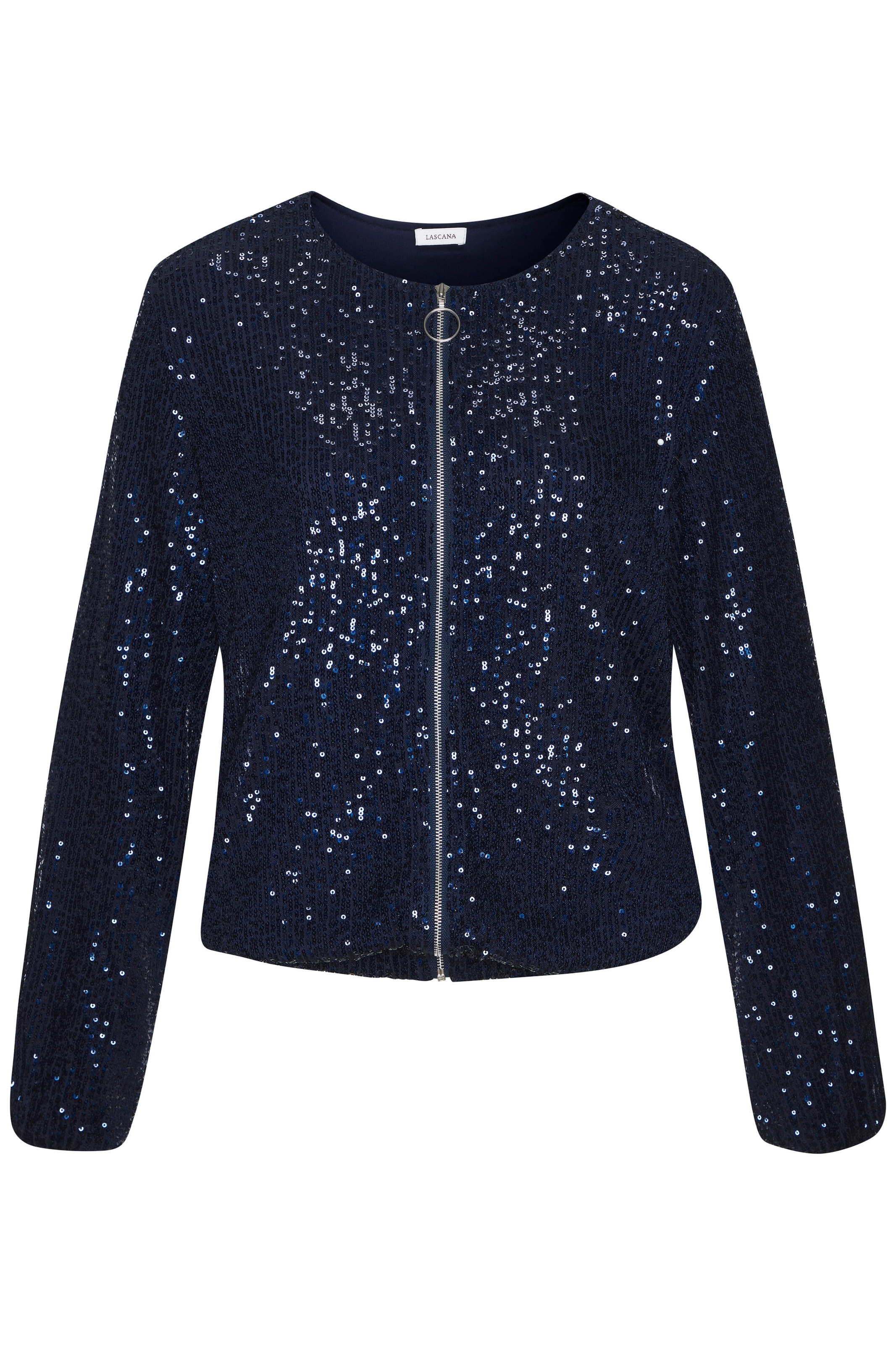 LASCANA mit Pailletten, festliche Bomberjacke, Paillettenjacke in Navy