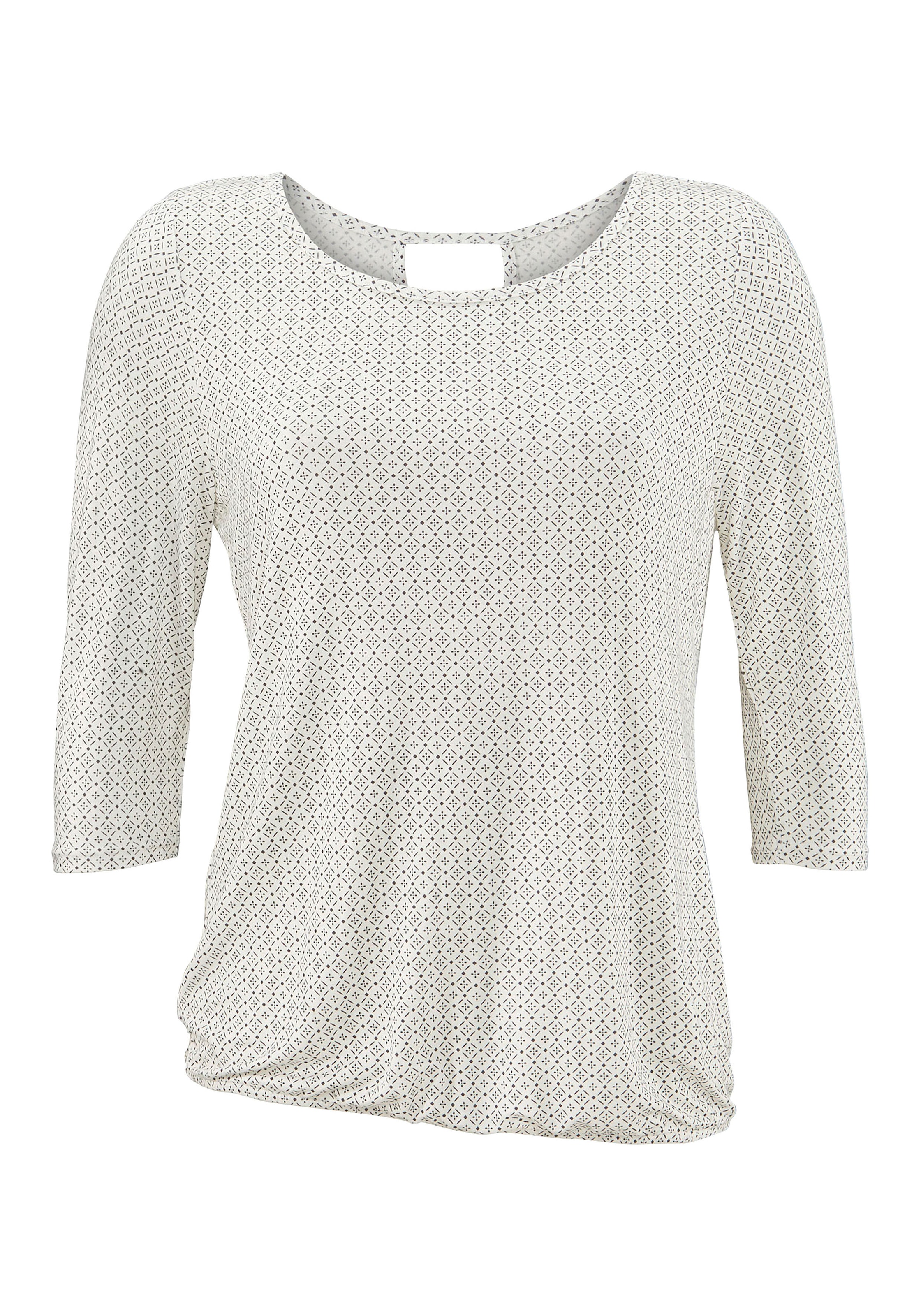 LASCANA 3/4-Arm-Shirt »mit modischem Cut-out«, (2er-Pack), aus weichem Viskose-Stretch
