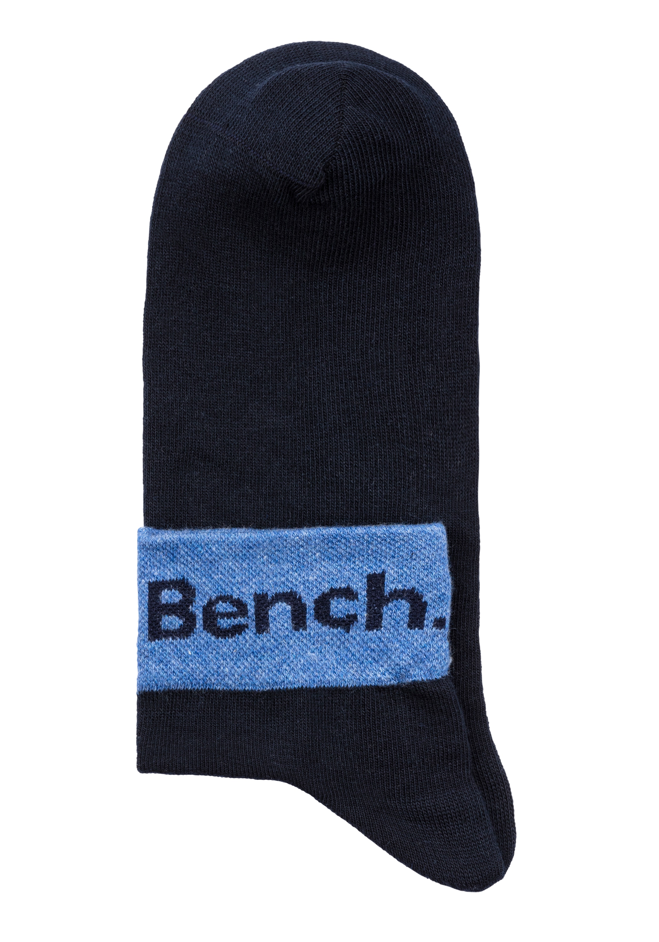 Bench. Kurzsocken, (Packung, 8 Paar), mit eingestricktem Schriftzug am Bündchen