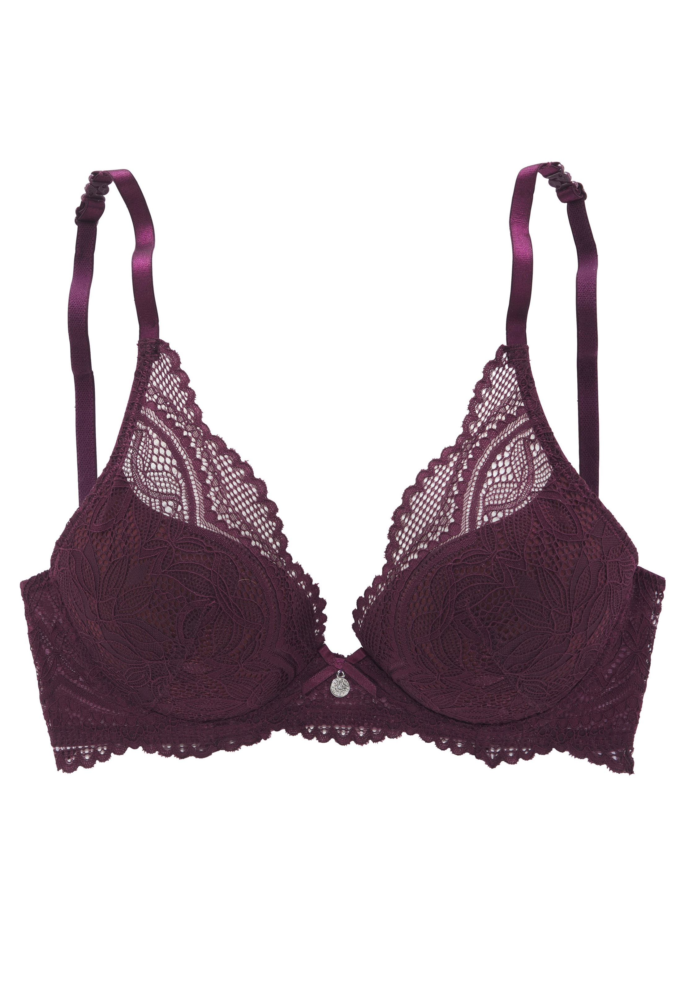 Nuance Neckholder-BH »Vivianna«, mit verschiedenen Träger Varianten, mit floraler Spitze, Dessous